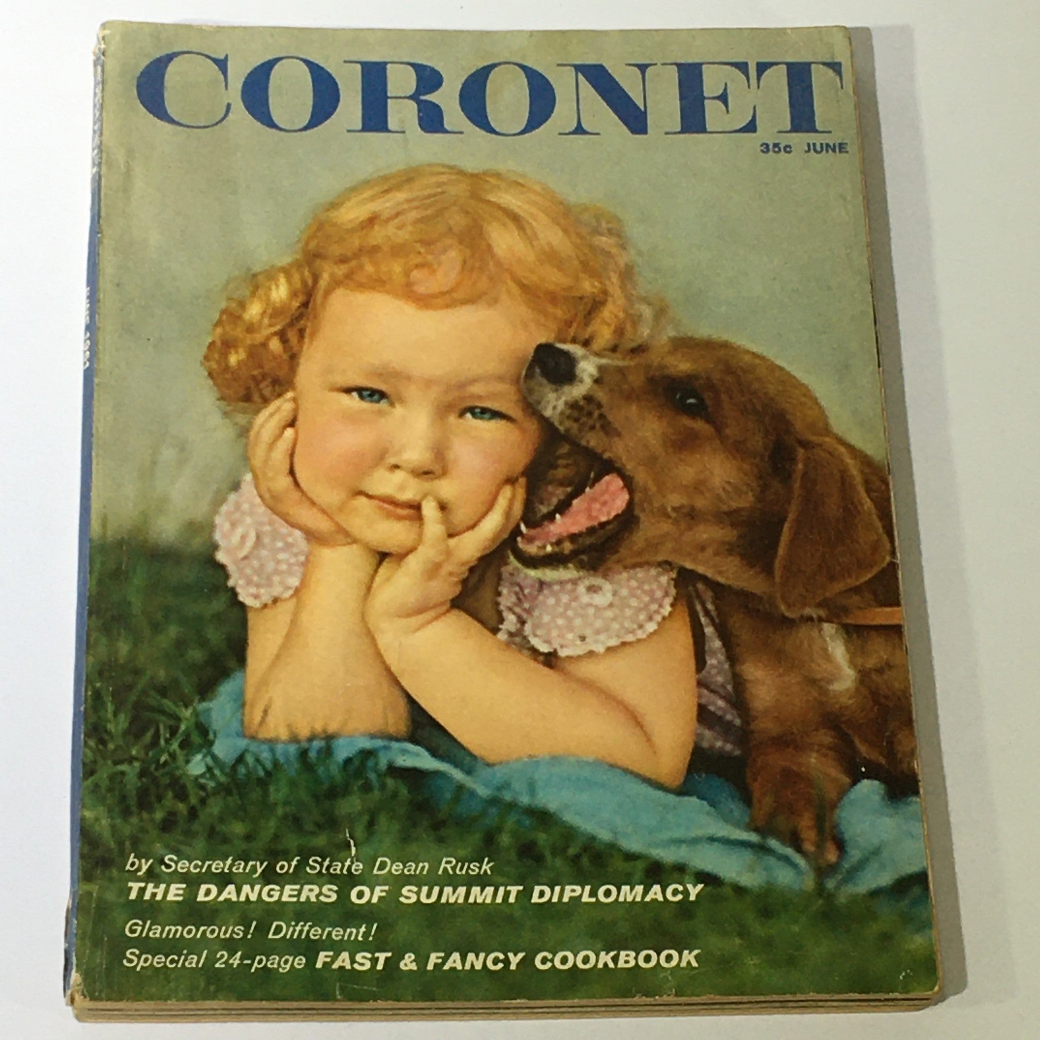 VTG Coronet Magazine June 1961 Vol 50 #2 Fast & Nancy Cookbook, Newsstand