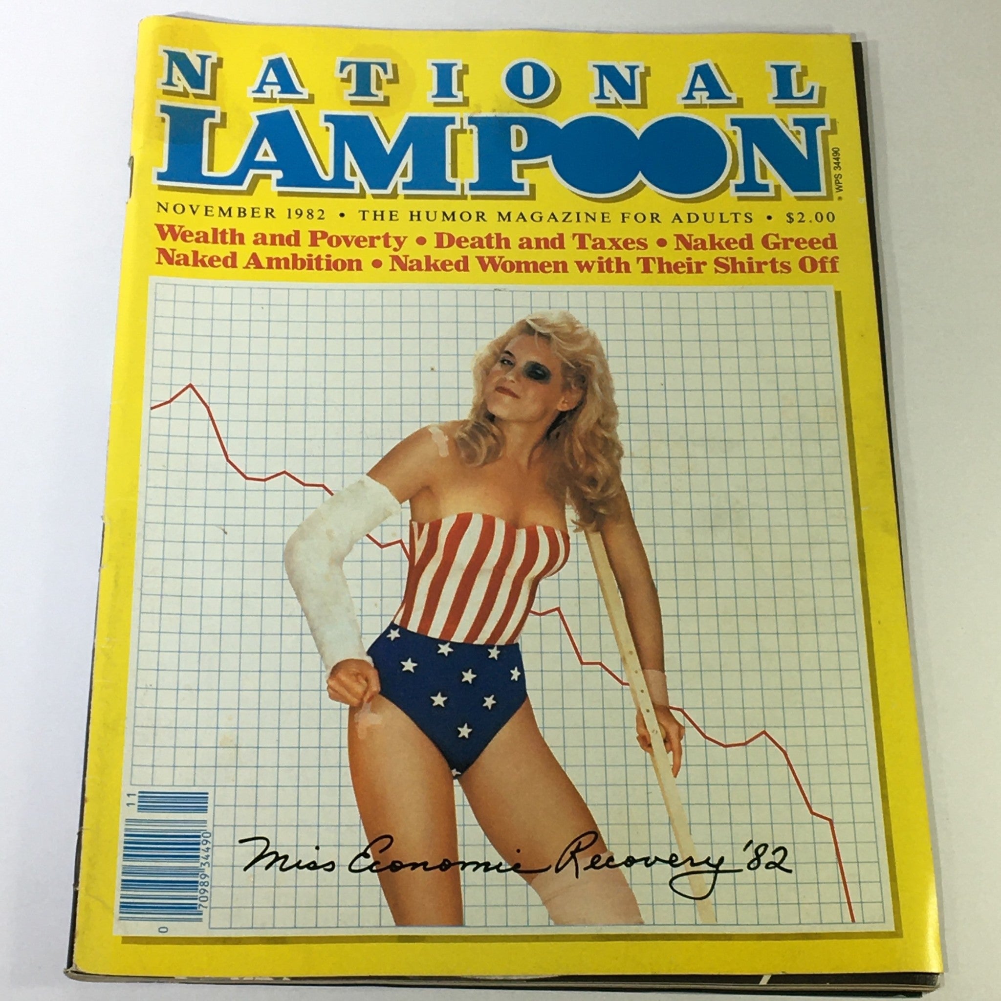 National Lampoon Magazine November 1982 Wealth & Poverty, Naked Greed, Newsstand