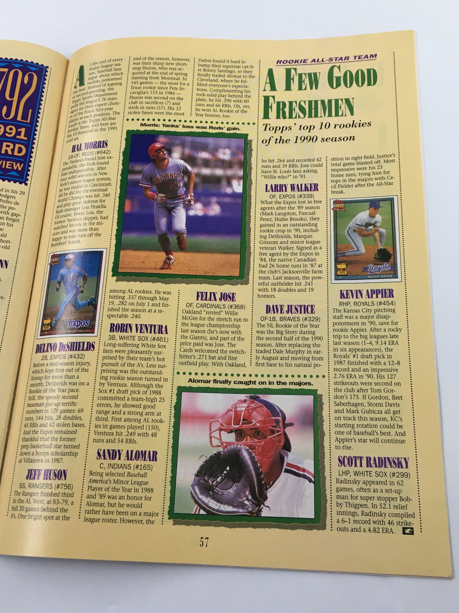 Topps Magazine 1991 Baseball Cards Cecil Fielder, Darryl Strawberry No Label VG