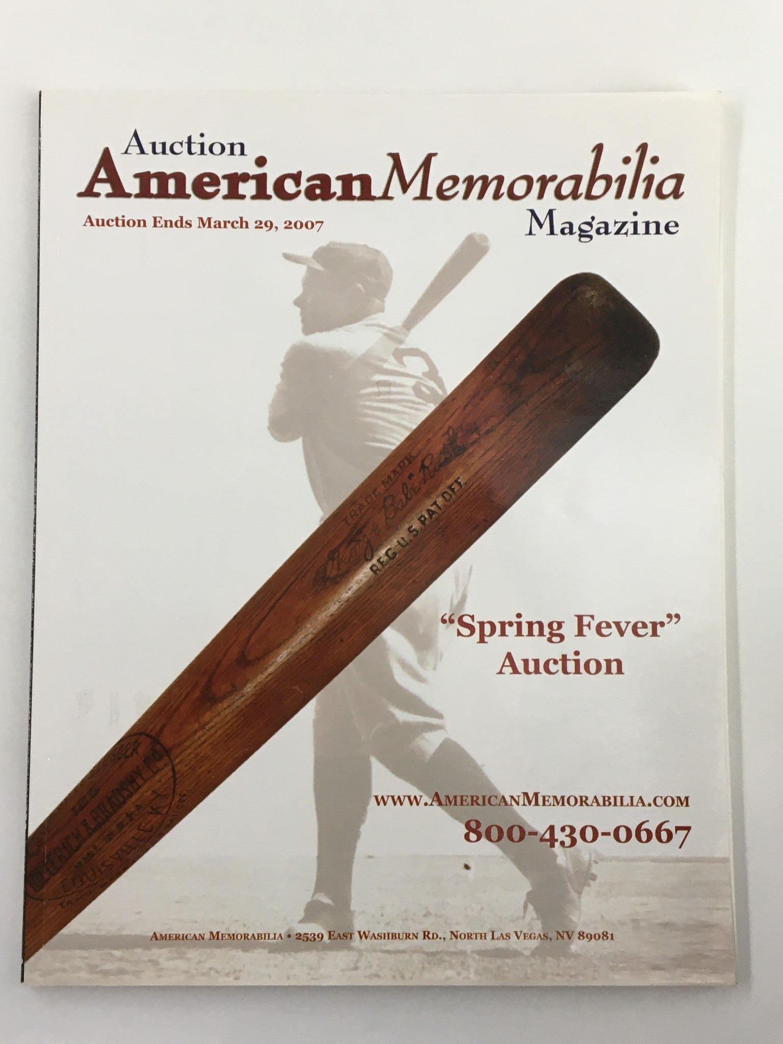 American Memorabilia Magazine March 2007 Babe Ruth Spring Auction No Label VG