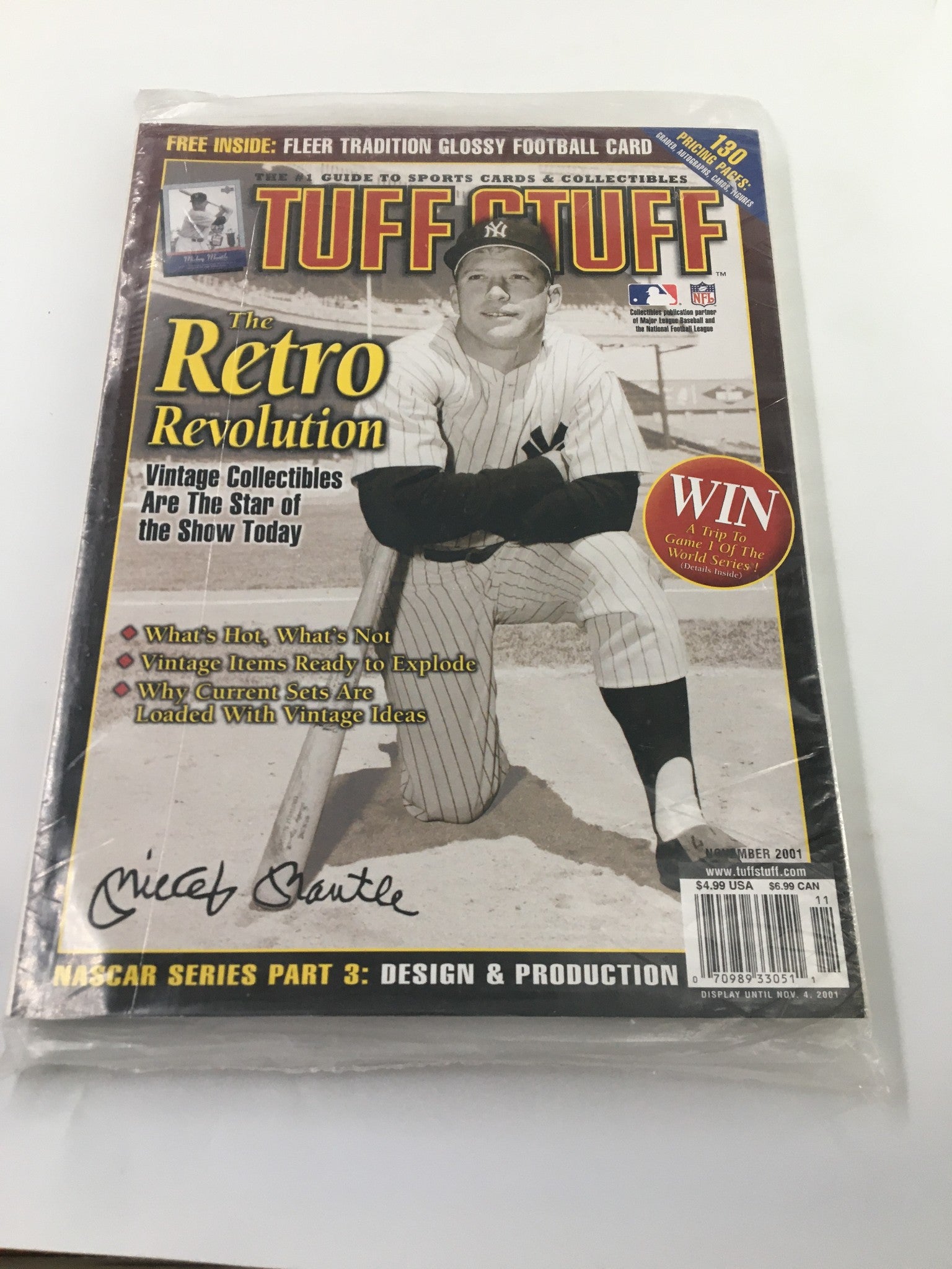 Tuff Stuff Guide To Sports Cards & Collectibles November 2001 Mickey Mantle NEW