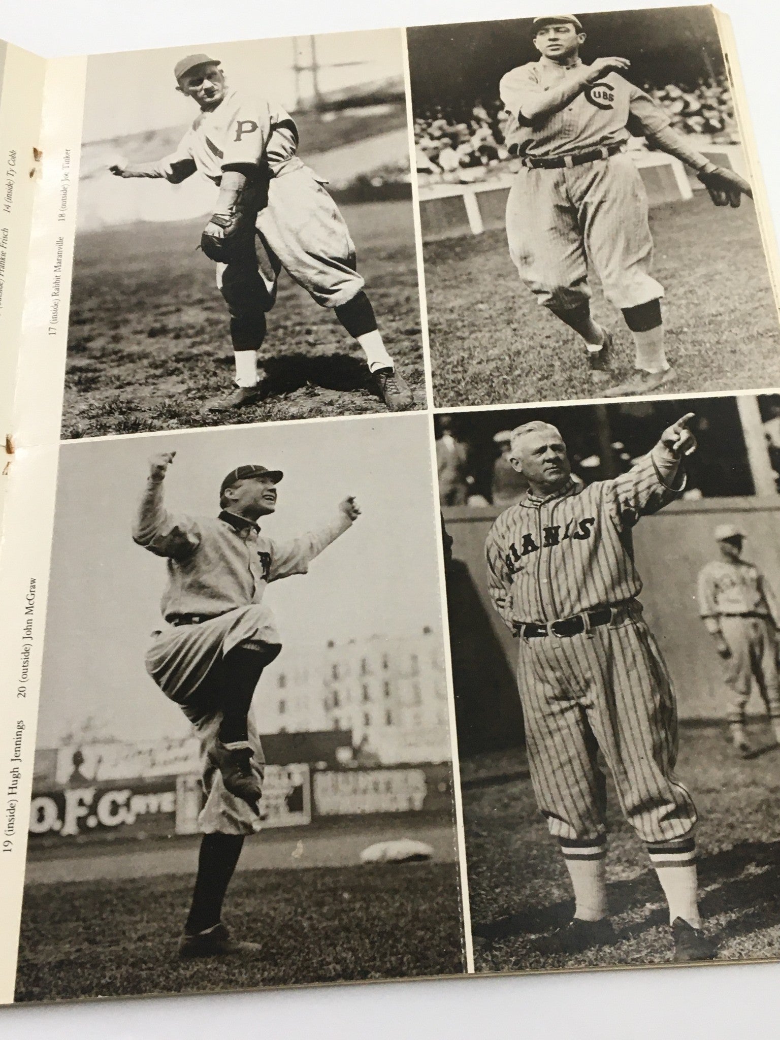 1978 Great Baseball Players of The Past Babe Ruth, Edd Roush, Casey Stengel