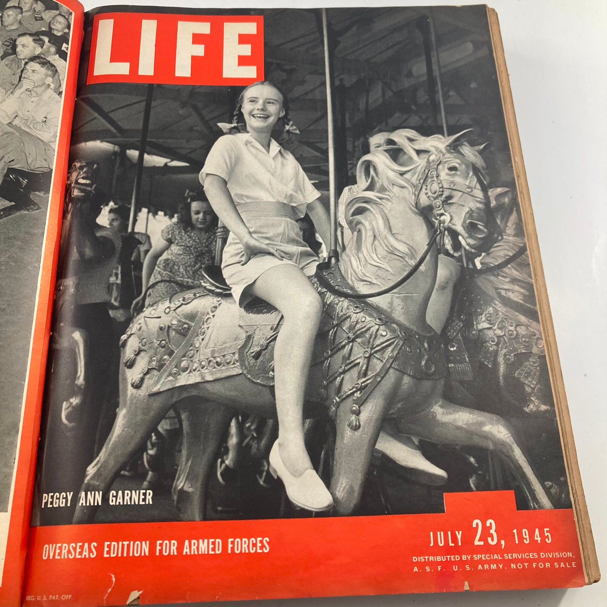 VTG 1945 Bound Life Magazine July - December Weekly Issue