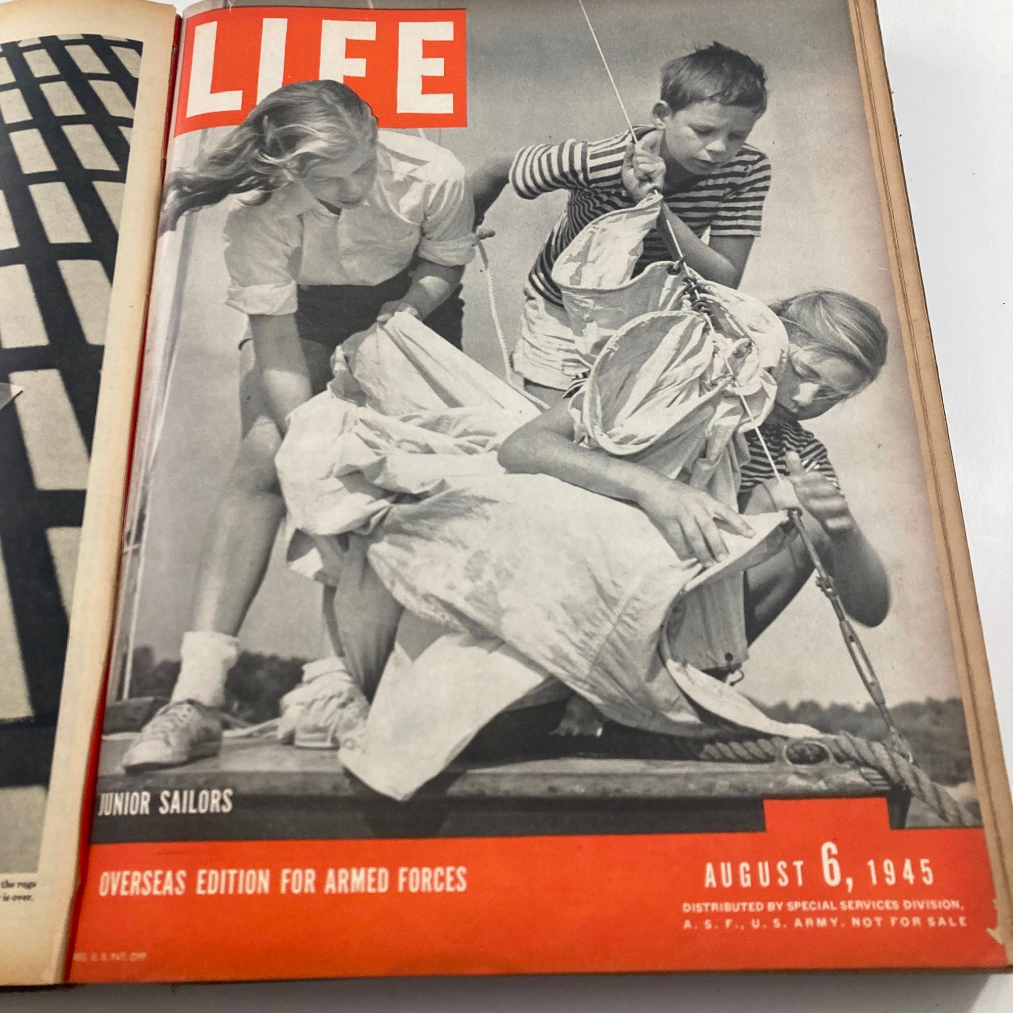 VTG 1945 Bound Life Magazine July - December Weekly Issue