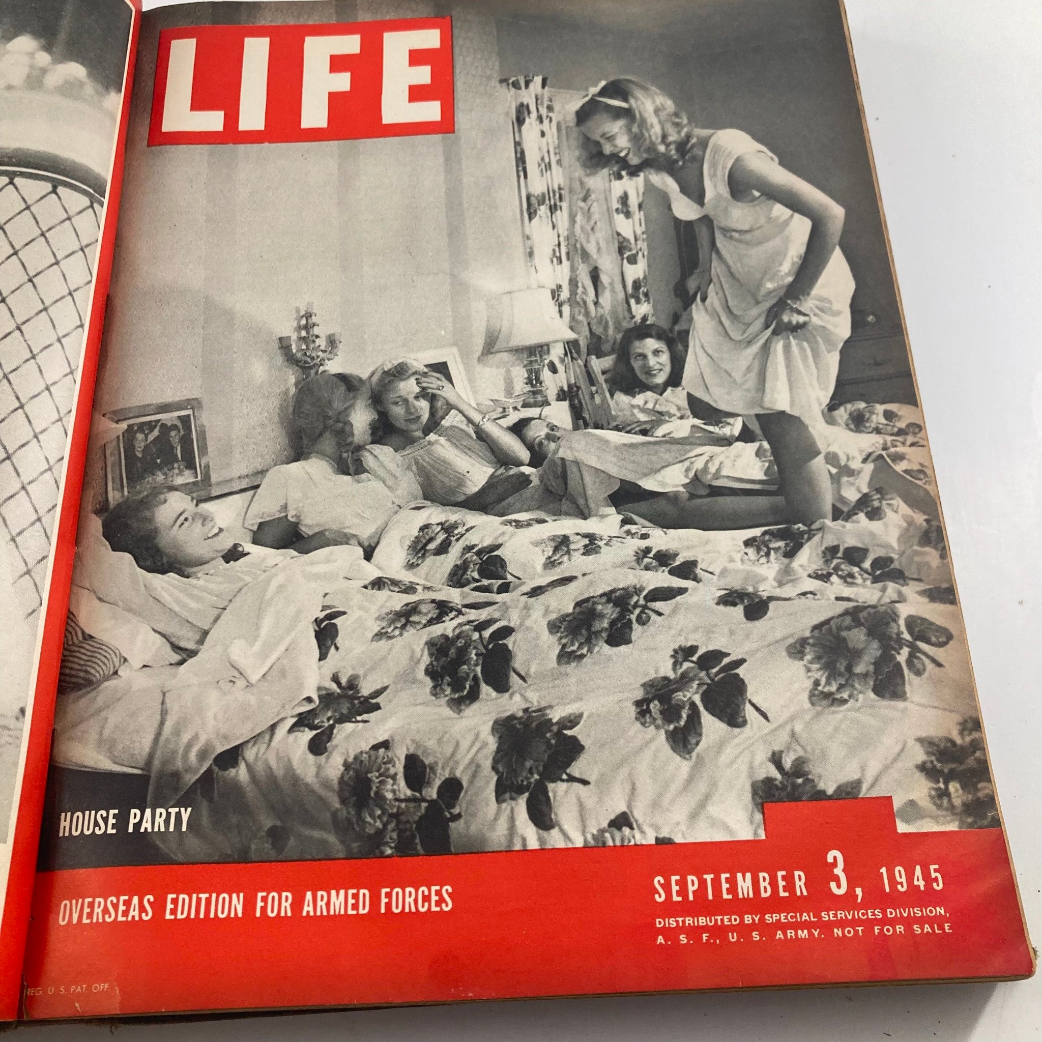 VTG 1945 Bound Life Magazine July - December Weekly Issue