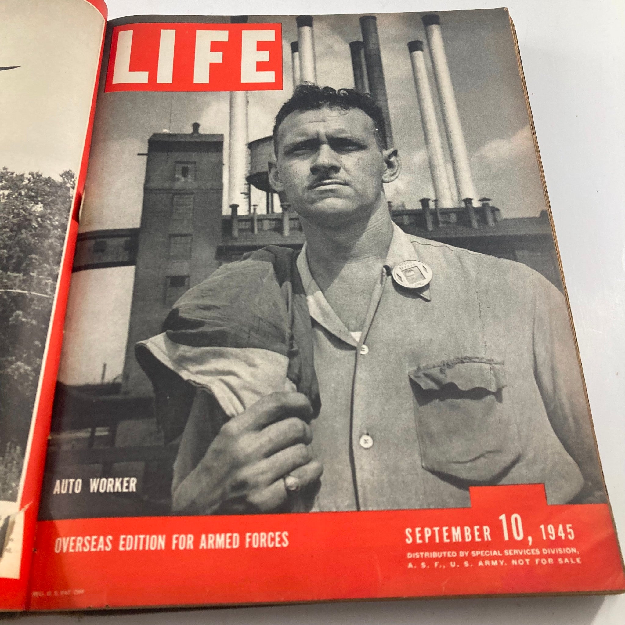 VTG 1945 Bound Life Magazine July - December Weekly Issue