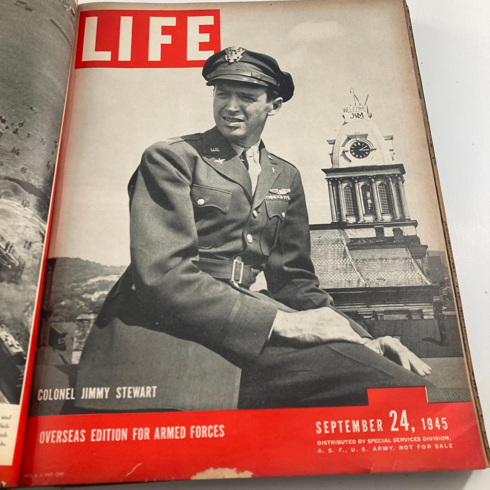 VTG 1945 Bound Life Magazine July - December Weekly Issue