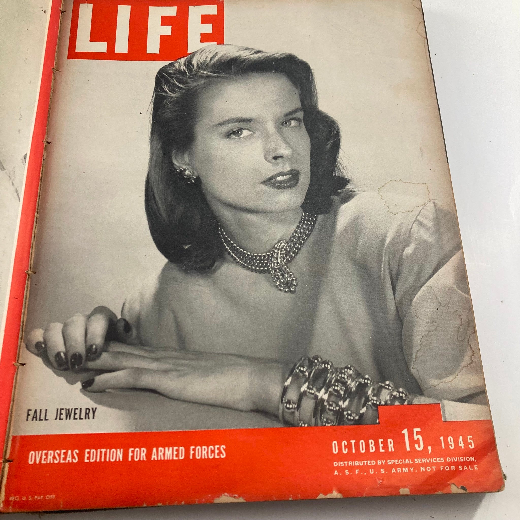 VTG 1945 Bound Life Magazine July - December Weekly Issue