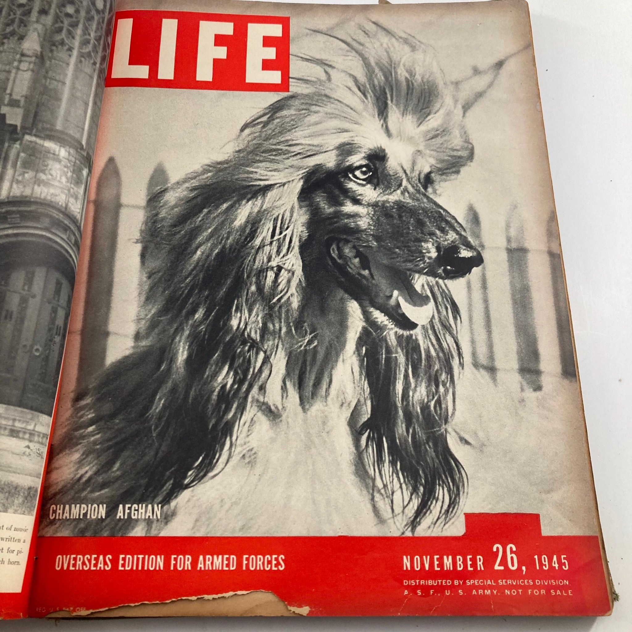 VTG 1945 Bound Life Magazine July - December Weekly Issue