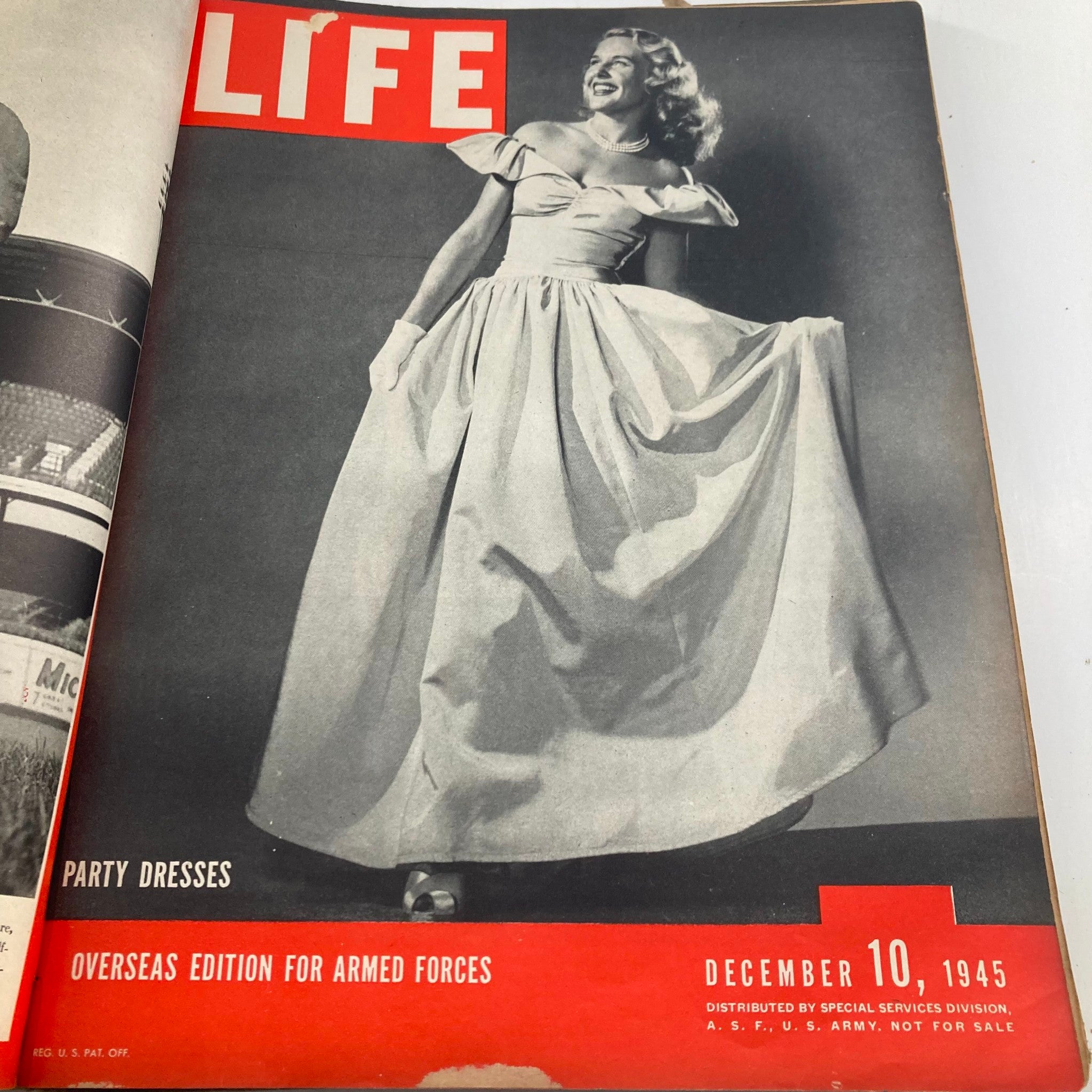 VTG 1945 Bound Life Magazine July - December Weekly Issue