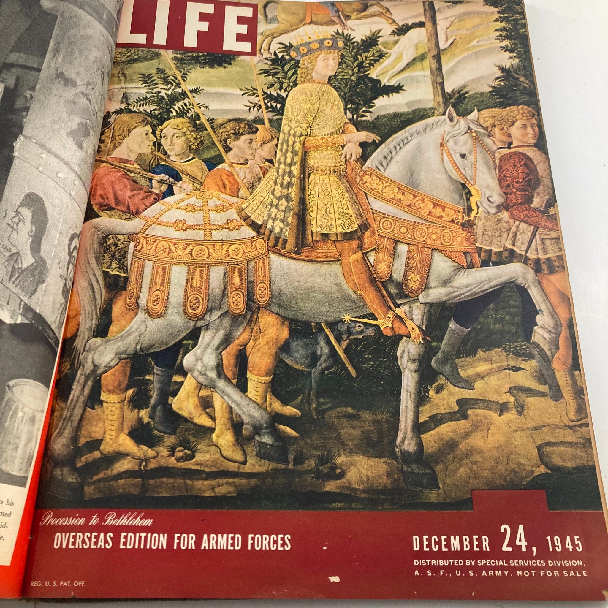 VTG 1945 Bound Life Magazine July - December Weekly Issue