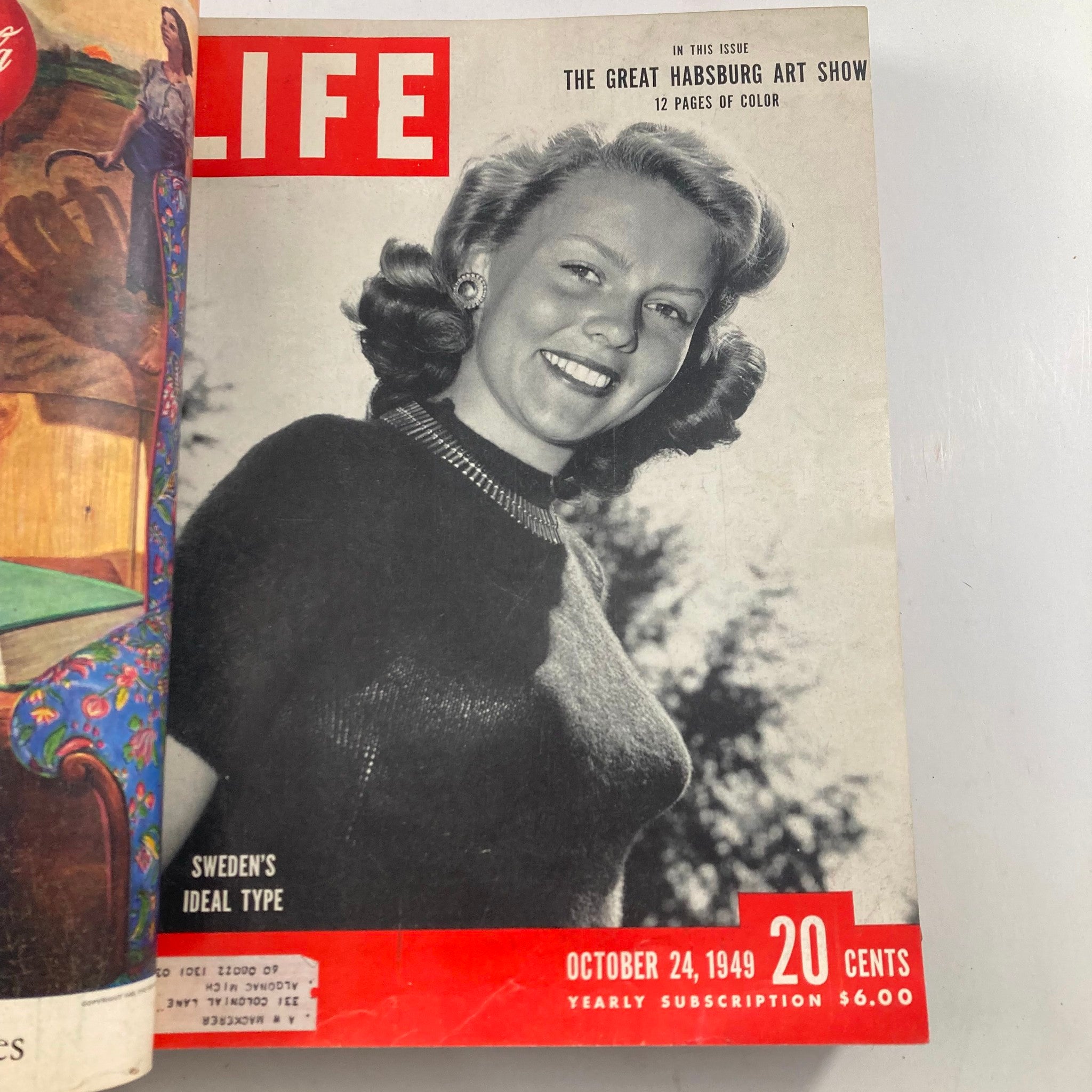 VTG 1949 Bound Life Magazine October - December Weekly Issue