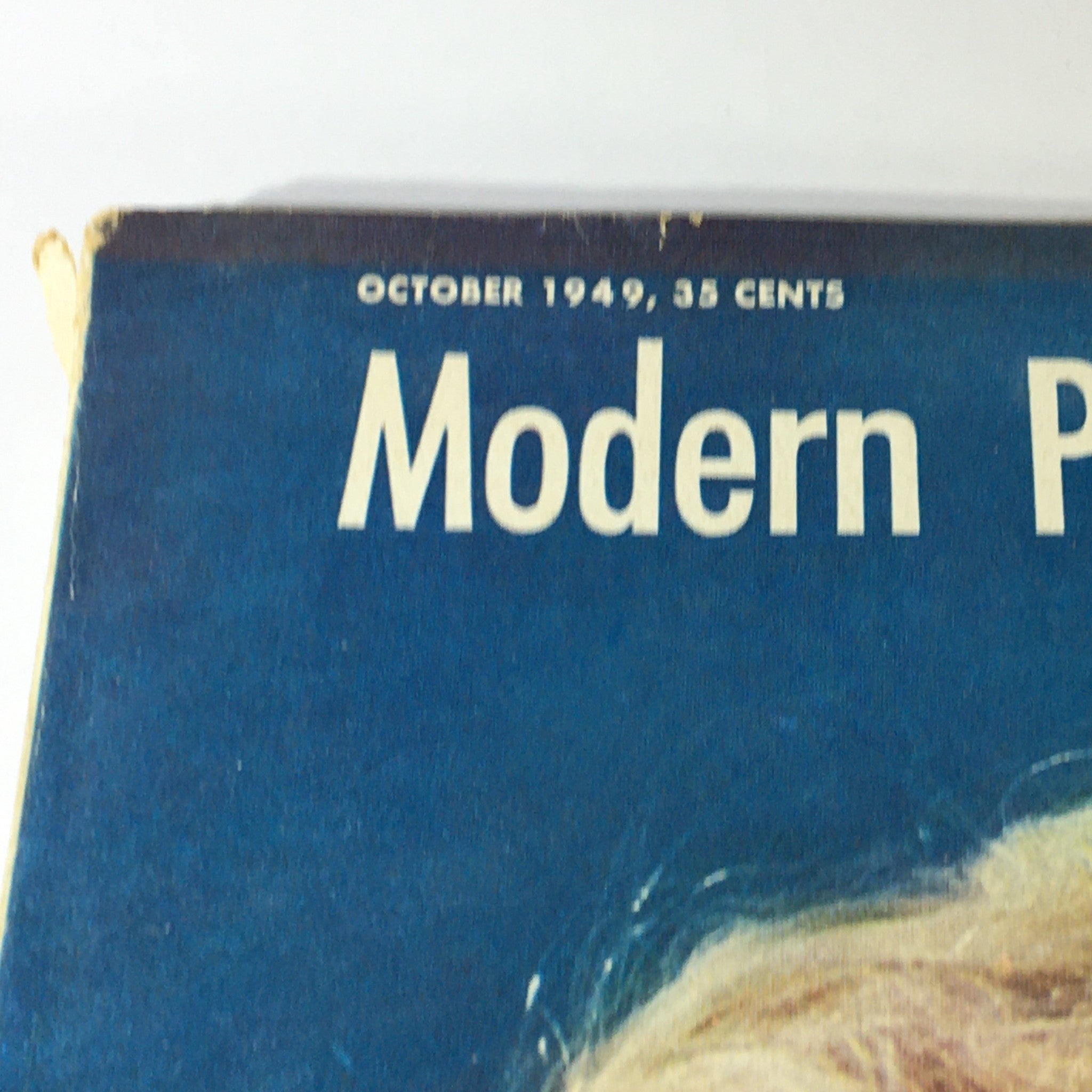 VTG Modern Photography October 1949 Pictures with A Bridge Lamp, Newsstand