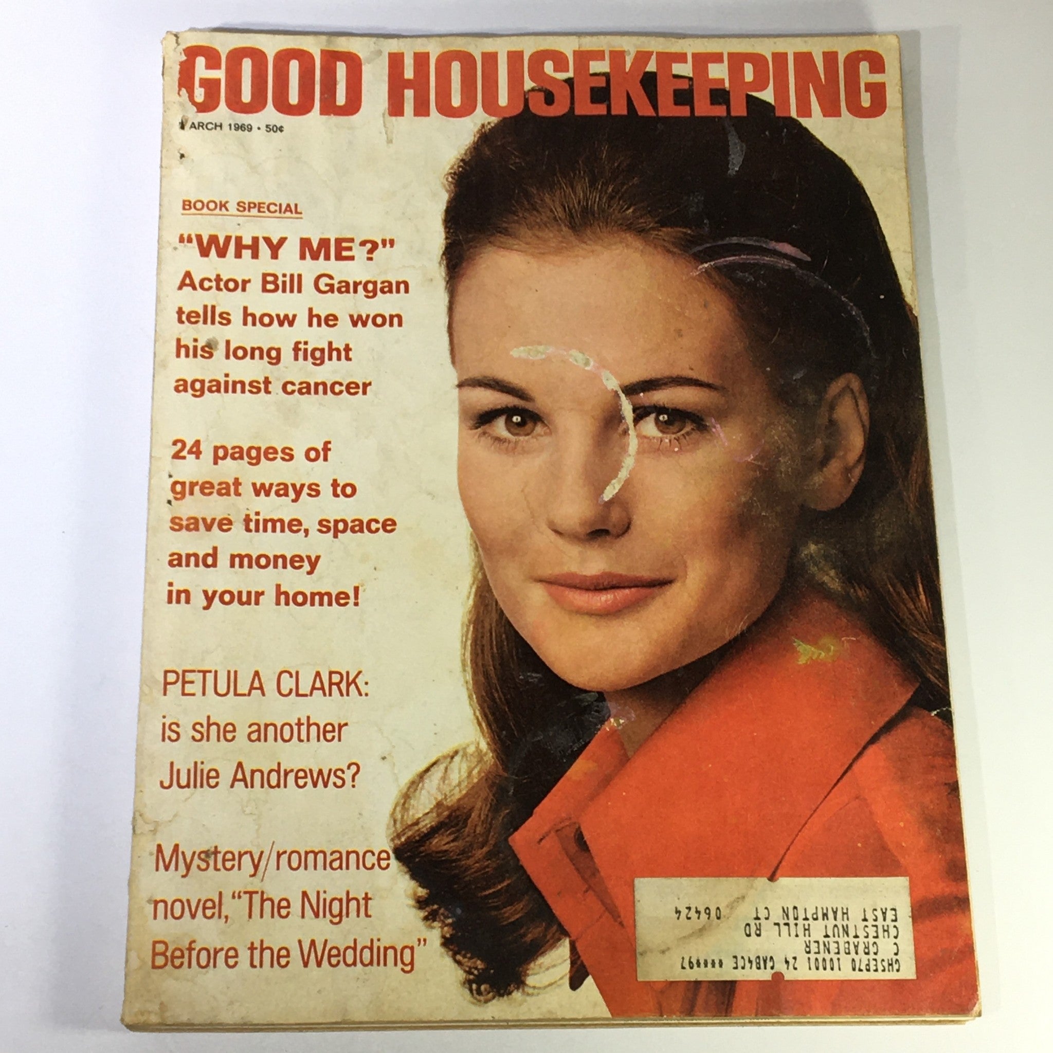 VTG Good Housekeeping Magazine March 1969 Petula Clark, Actor Bill Gargan