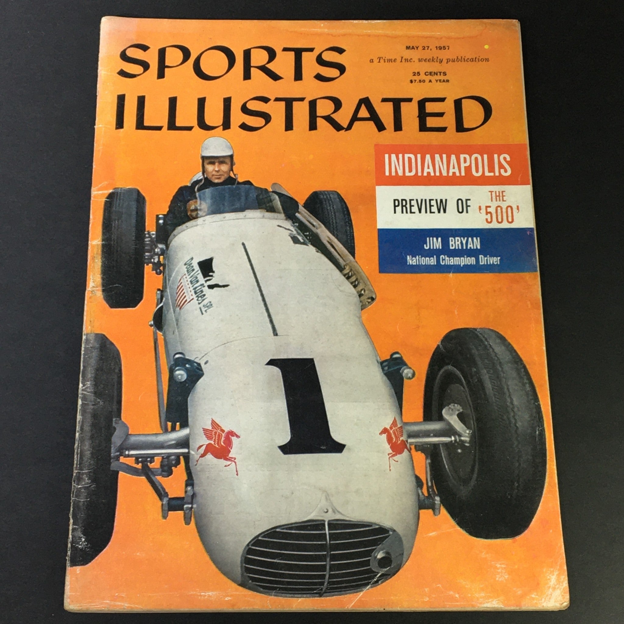 VTG Sports Illustrated Magazine May 27 1957 Jim Bryan Nat'l Champion, Newsstand