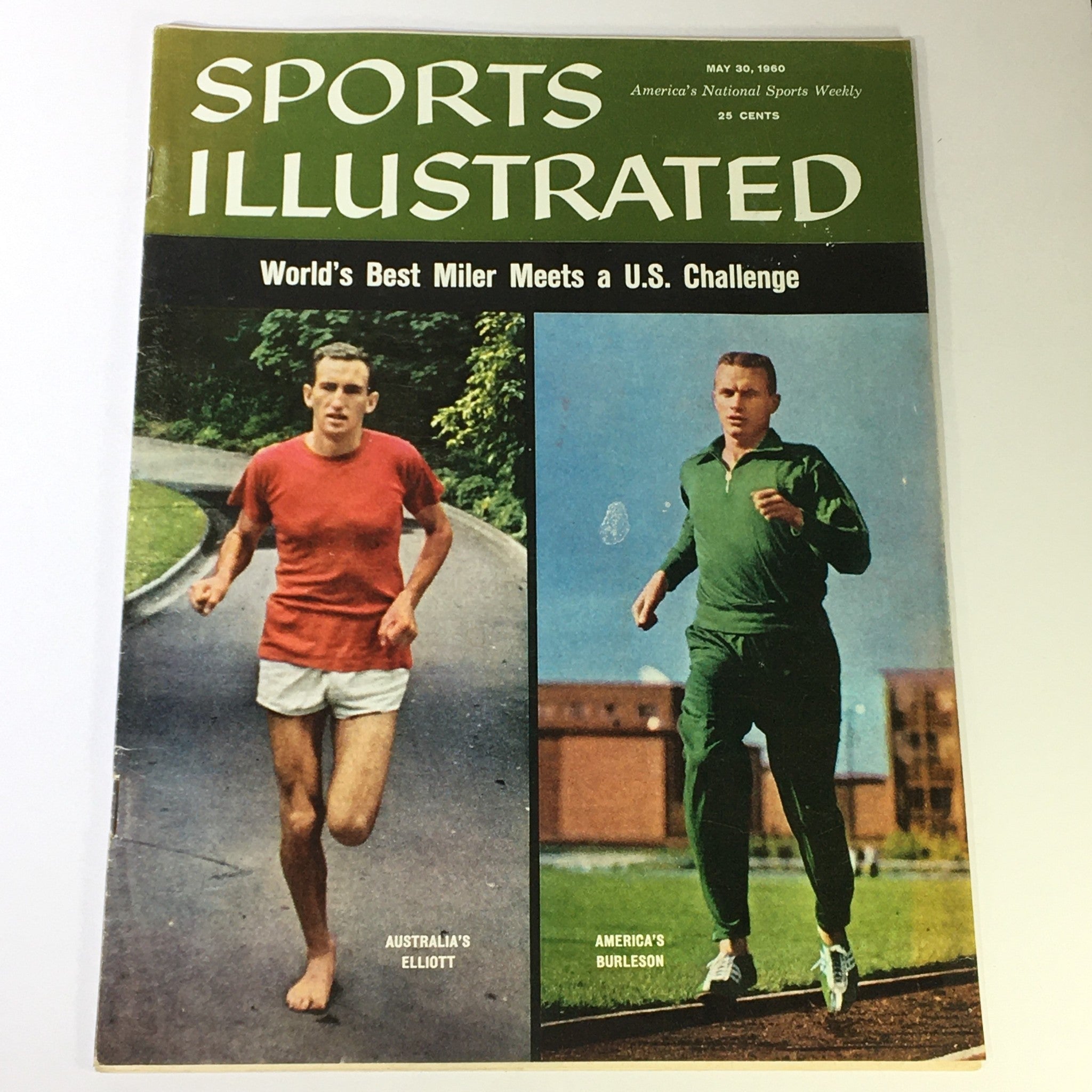 Sports Illustrated Magazine May 30 1960 Herb Elliott, Dyrol Burleson, Newsstand