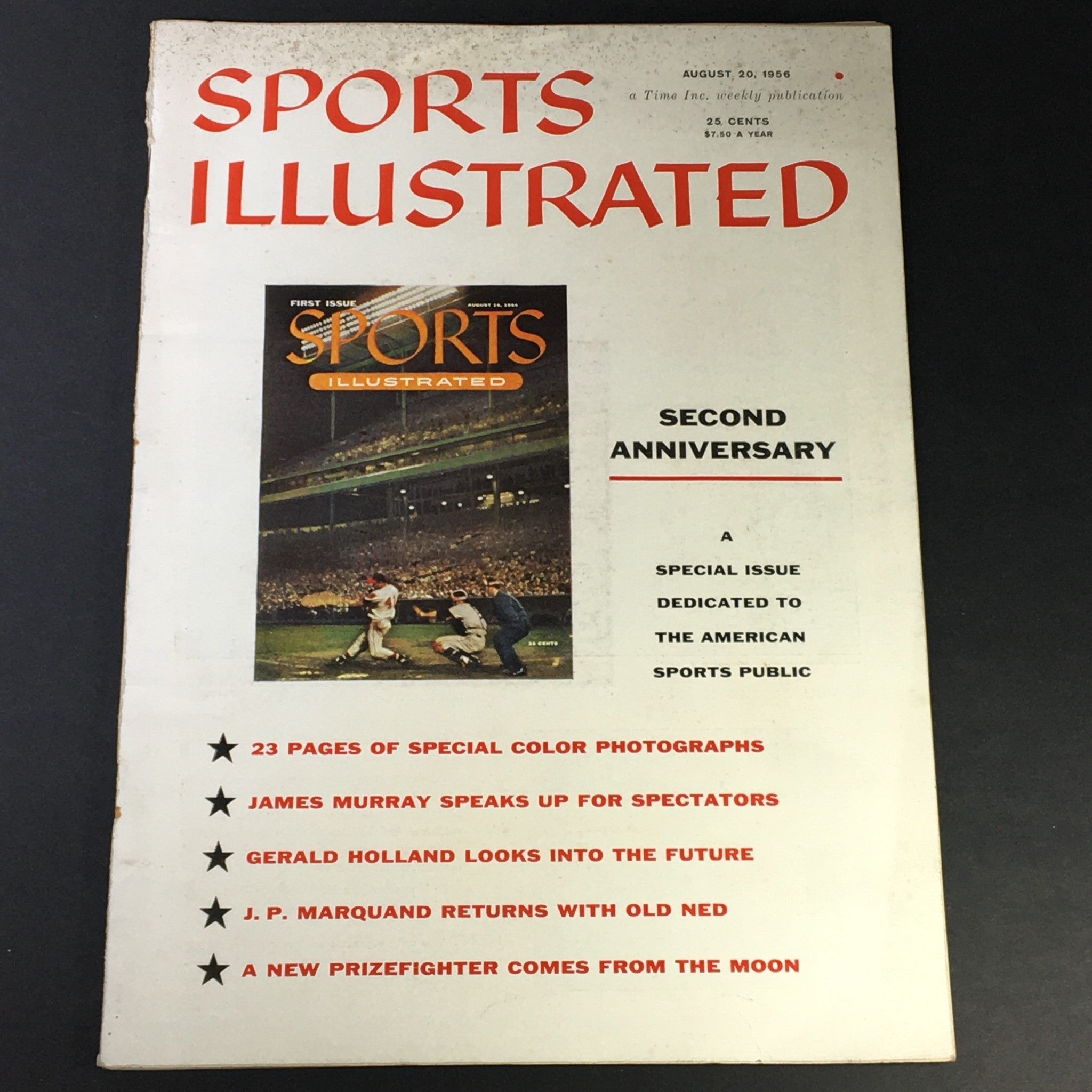 Sports Illustrated Magazine August 20 1956 James Murray, JP Marquand, Newsstand