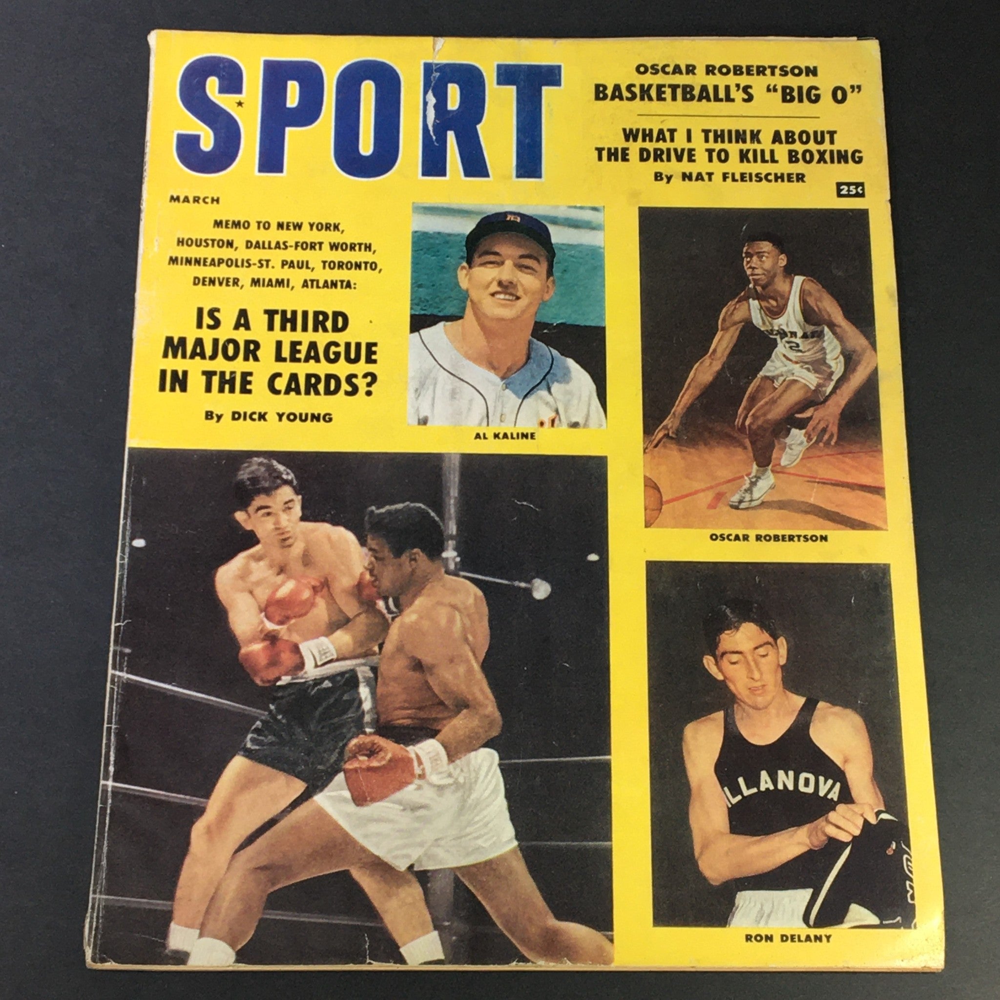 VTG Sport Magazine March 1959 Al Kaline of Detroit Tigers, Ron Delany, Newsstand