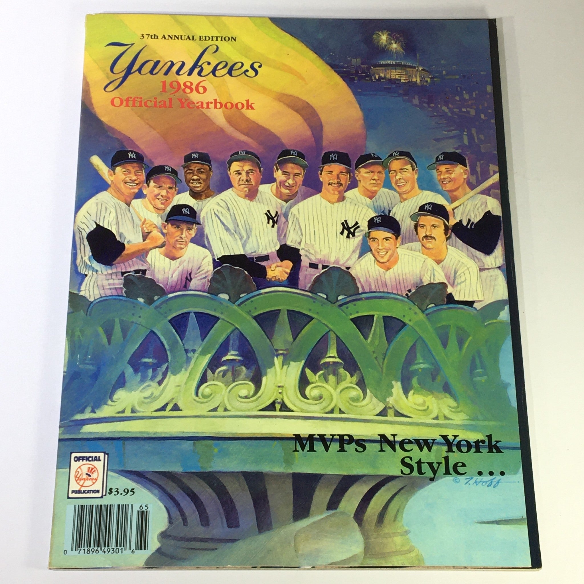 VTG MLB Yankees 1986 Official Yearbook MVP New York Yankees