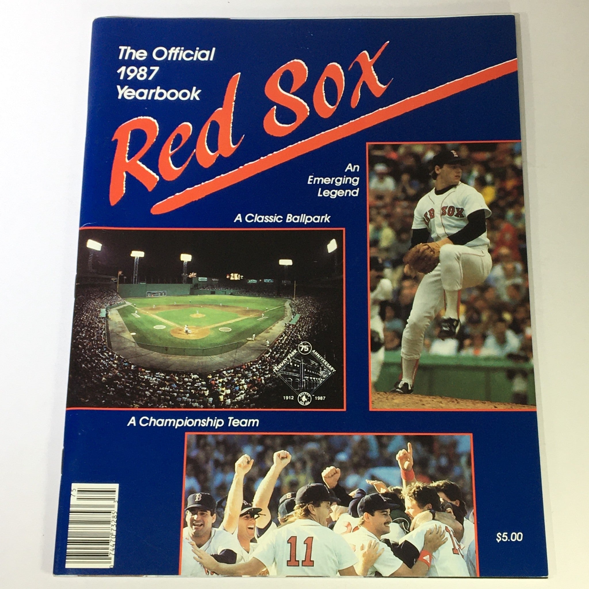 VTG MLB Official 1987 Boston Red Sox Yearbook, A Championship Team