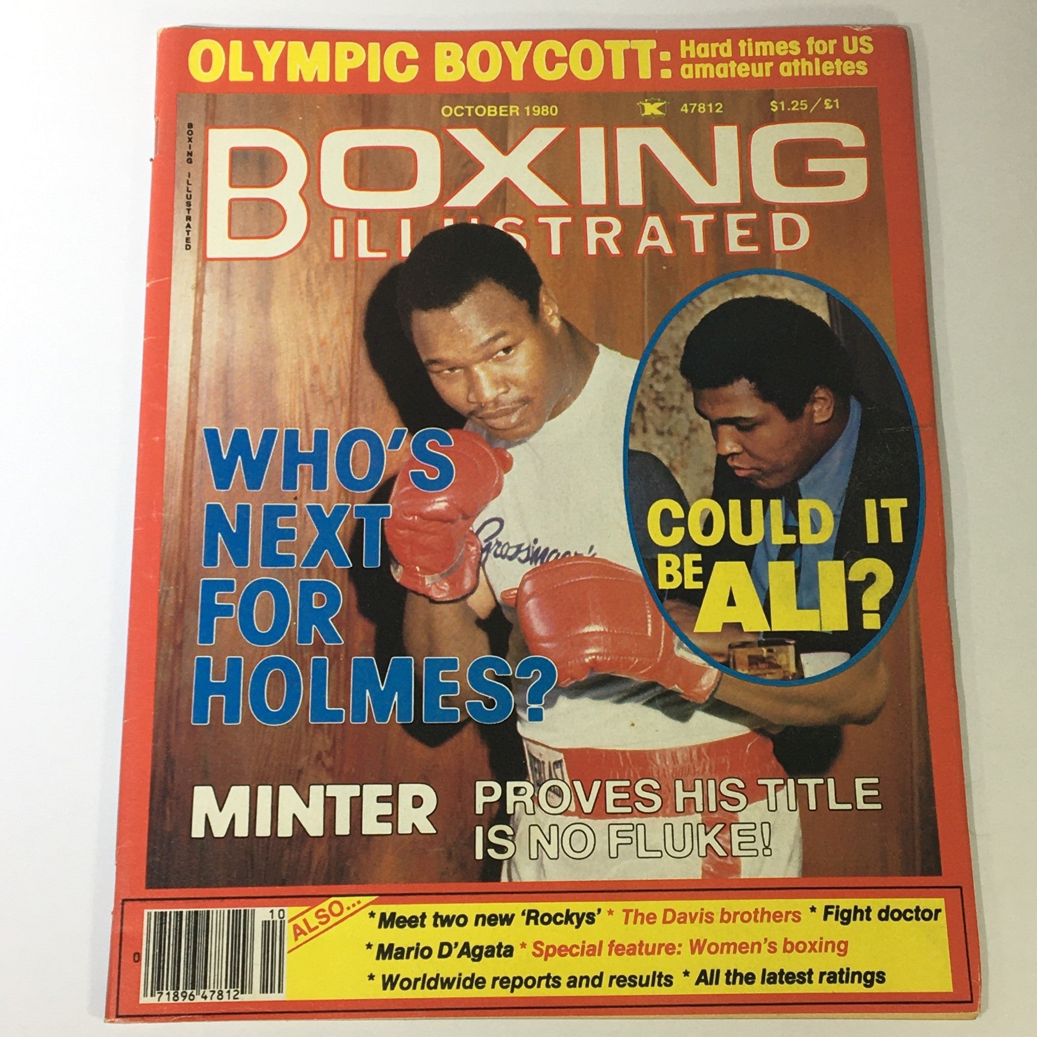 Boxing Illustrated Magazine October 1980 Muhammad Ali, Larry Holmes, Newsstand