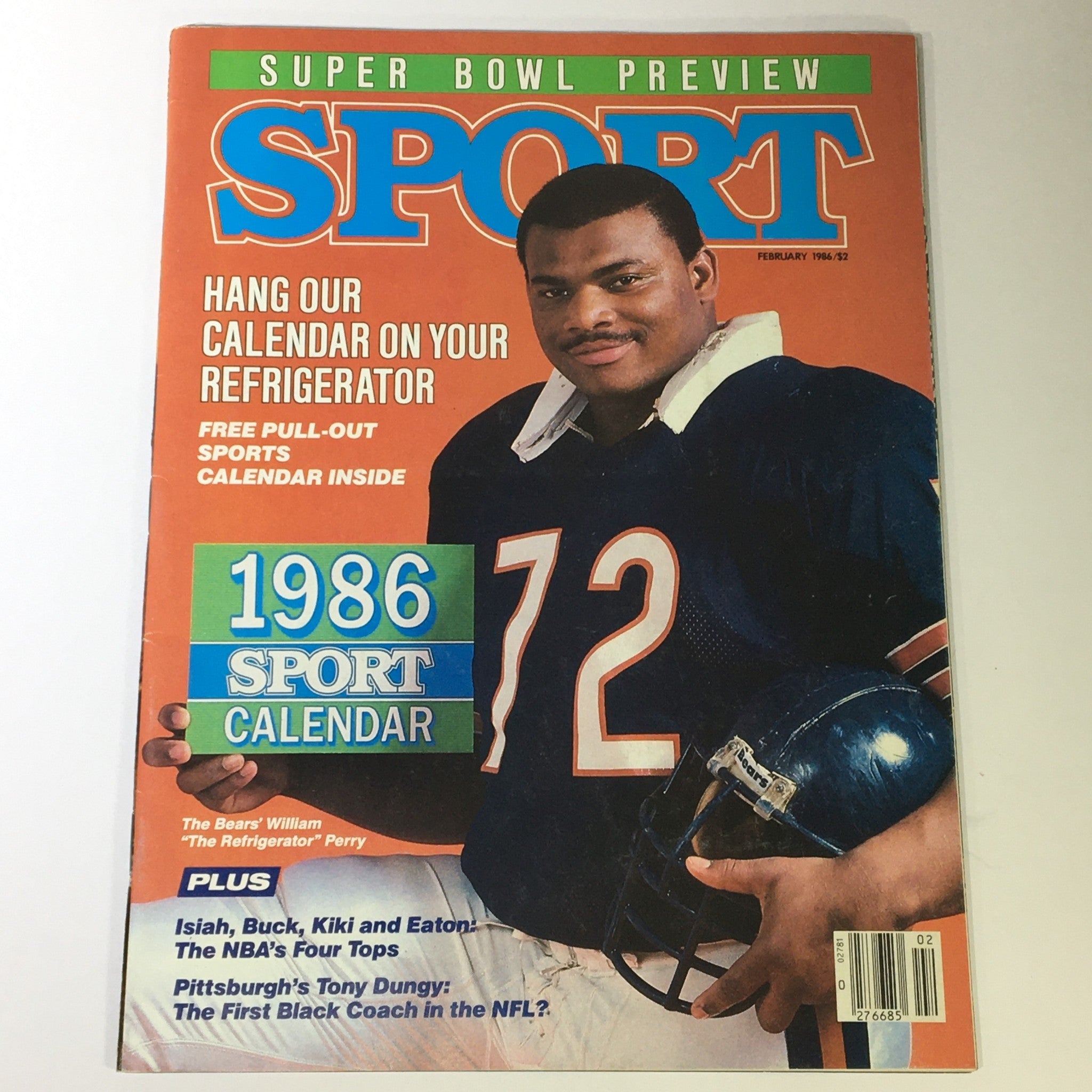 VTG Sport Magazine February 1986 The Bear's William Perry, Tony Dungy, Newsstand