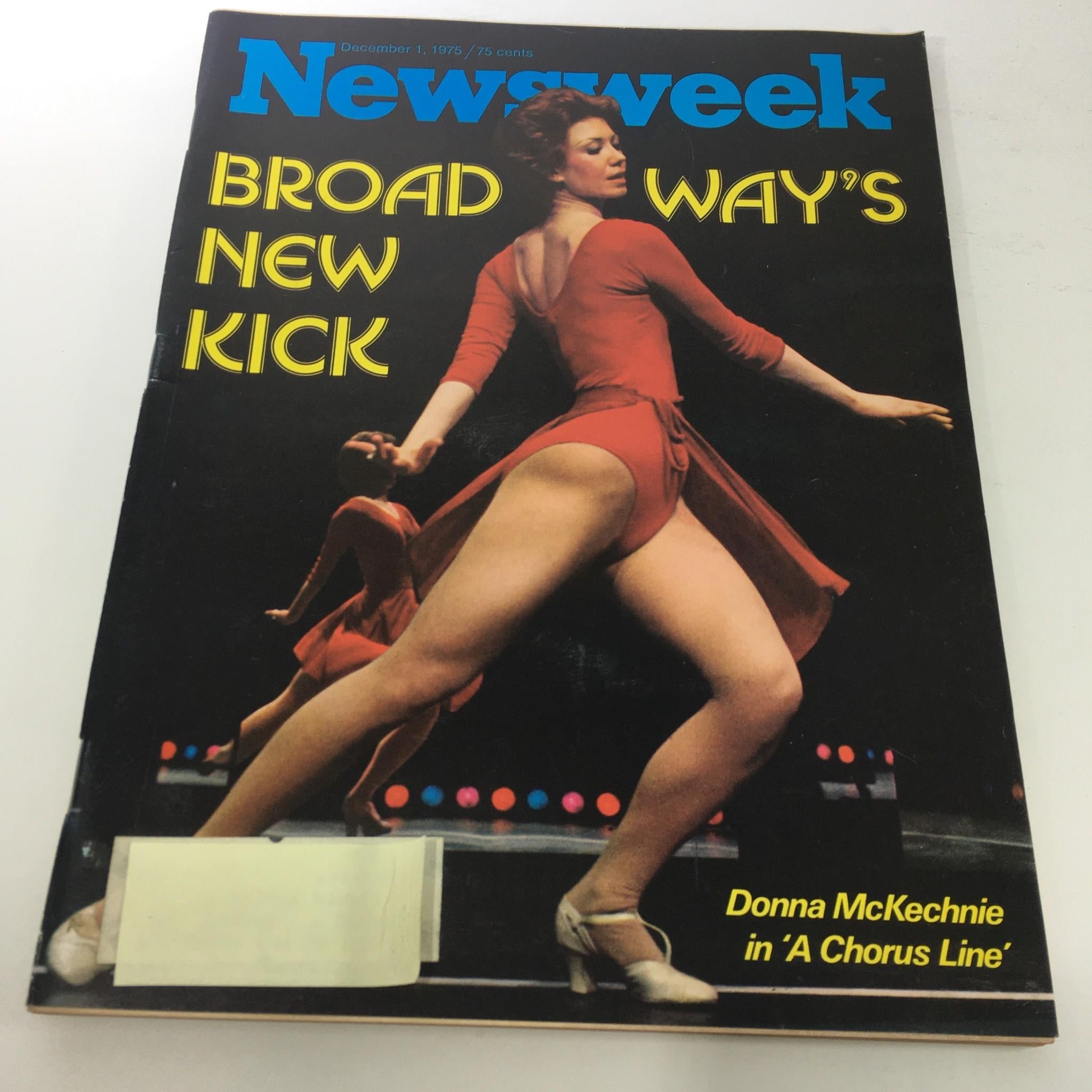 Newsweek Magazine: December 1 1975 - Donna McKechnie in 'A Chorus Line'