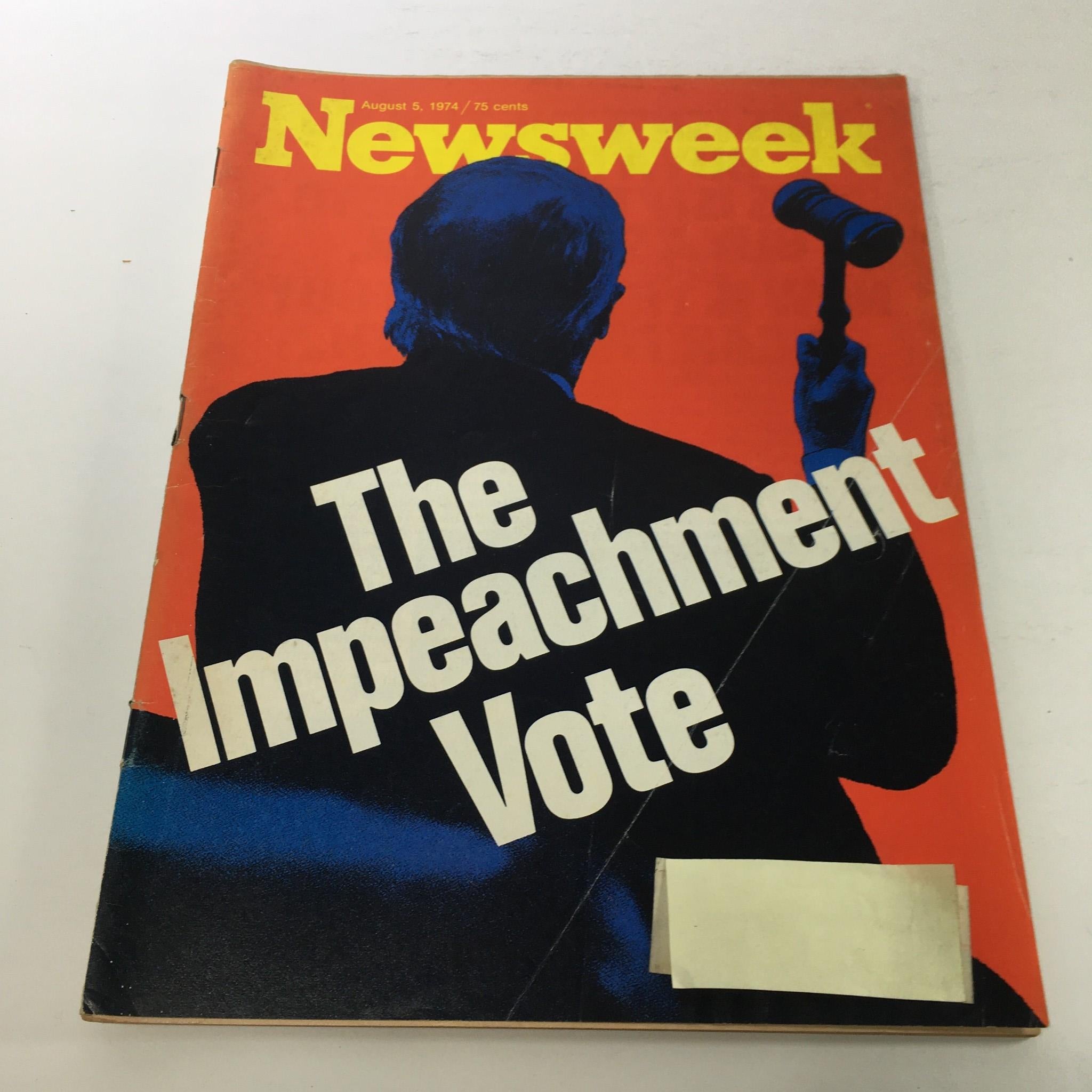 Newsweek Magazine: August 5 1974 - The Impeachment Vote