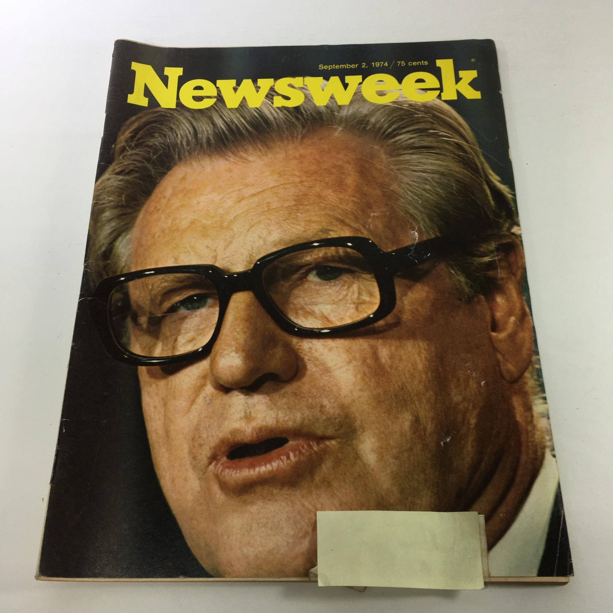 Newsweek Magazine: September 2 1974 - Nelson Rockefeller on Cover