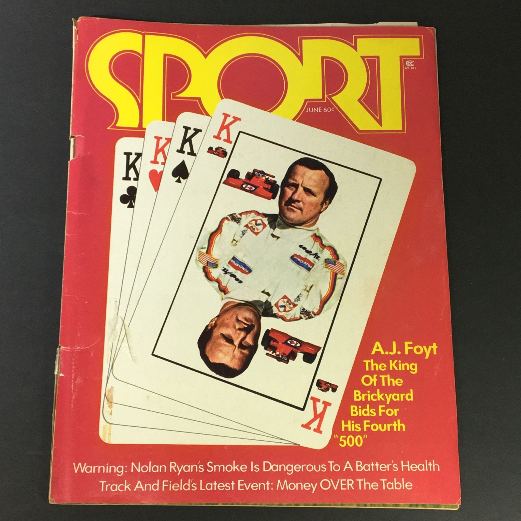 VTG Sport Magazine June 1973 Vol 55 #6 A.J. Foyt King, Nolan Ryan, Newsstand