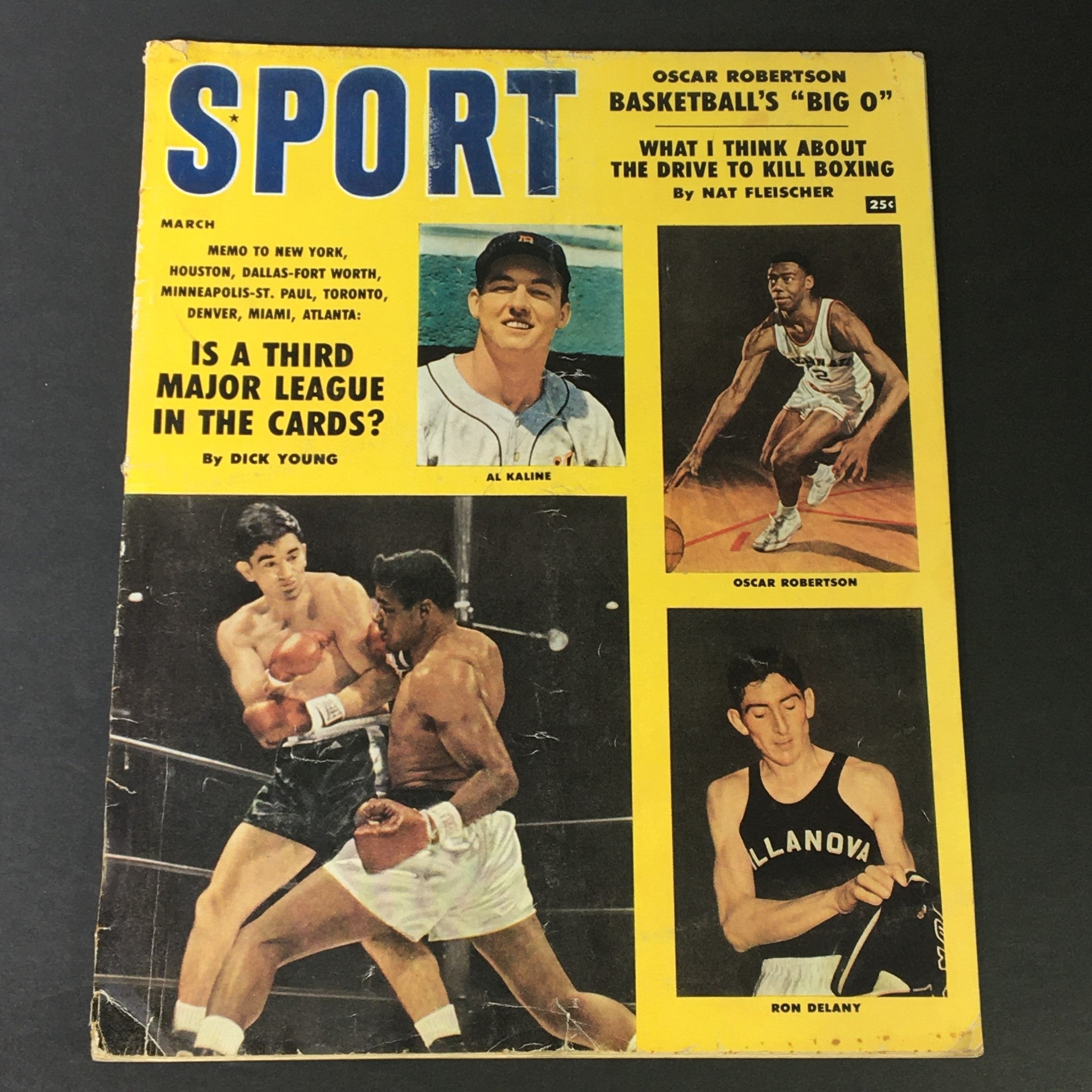 VTG Sport Magazine March 1959 Al Kaline, Oscar Robertson, Ron Delany, Newsstand