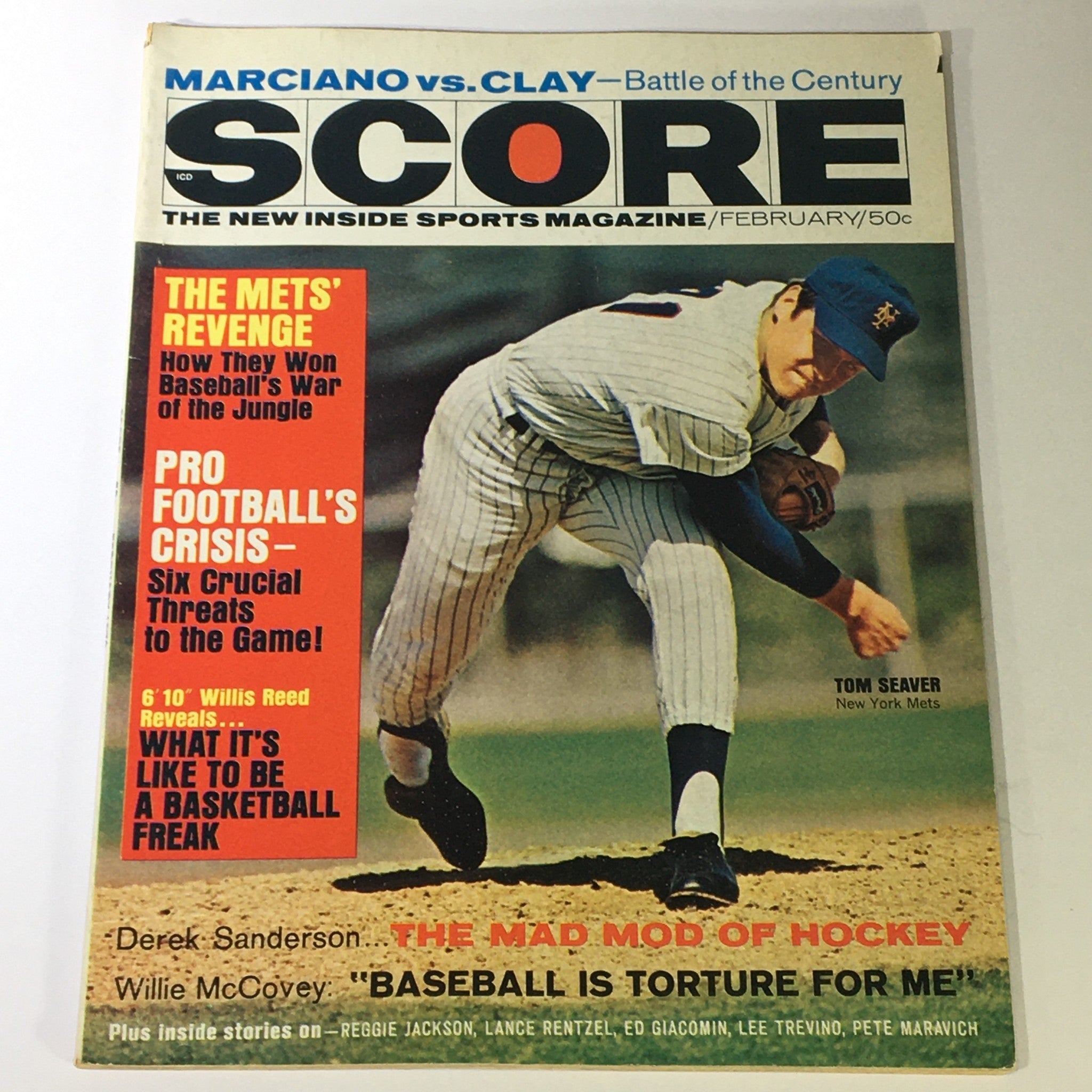 VTG Score Magazine February 1970 MLB New York Mets Tom Seaver, Newsstand