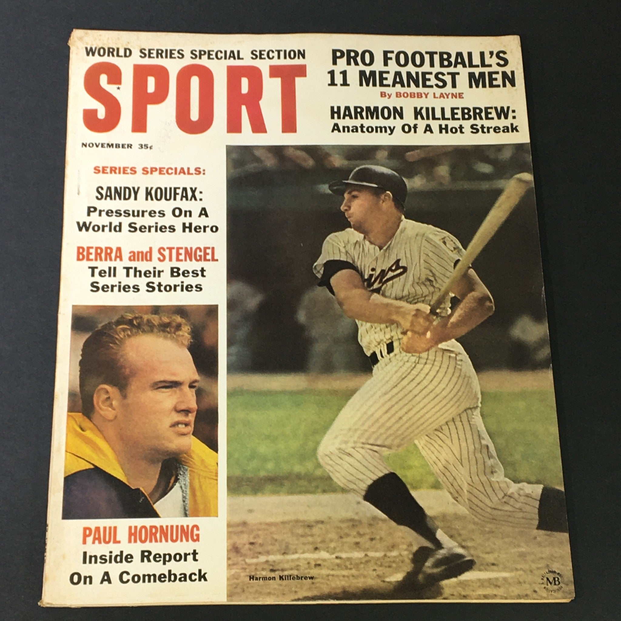 VTG Sport Magazine November 1964 Sandy Koufax, Harmon Killebrew, Newsstand