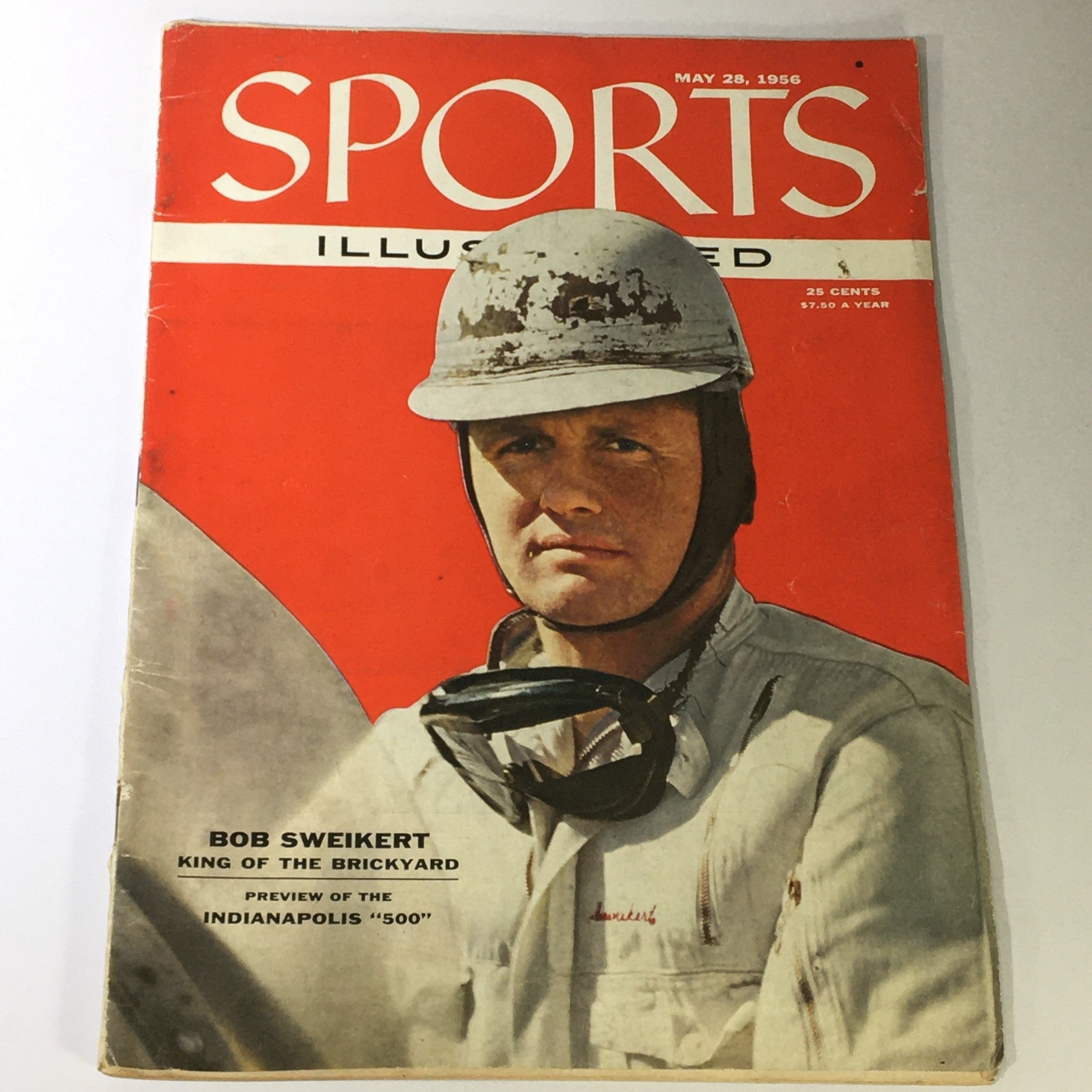 VTG Sports Illustrated Magazine May 25 1956 Racer Bob Sweikert, Newsstand