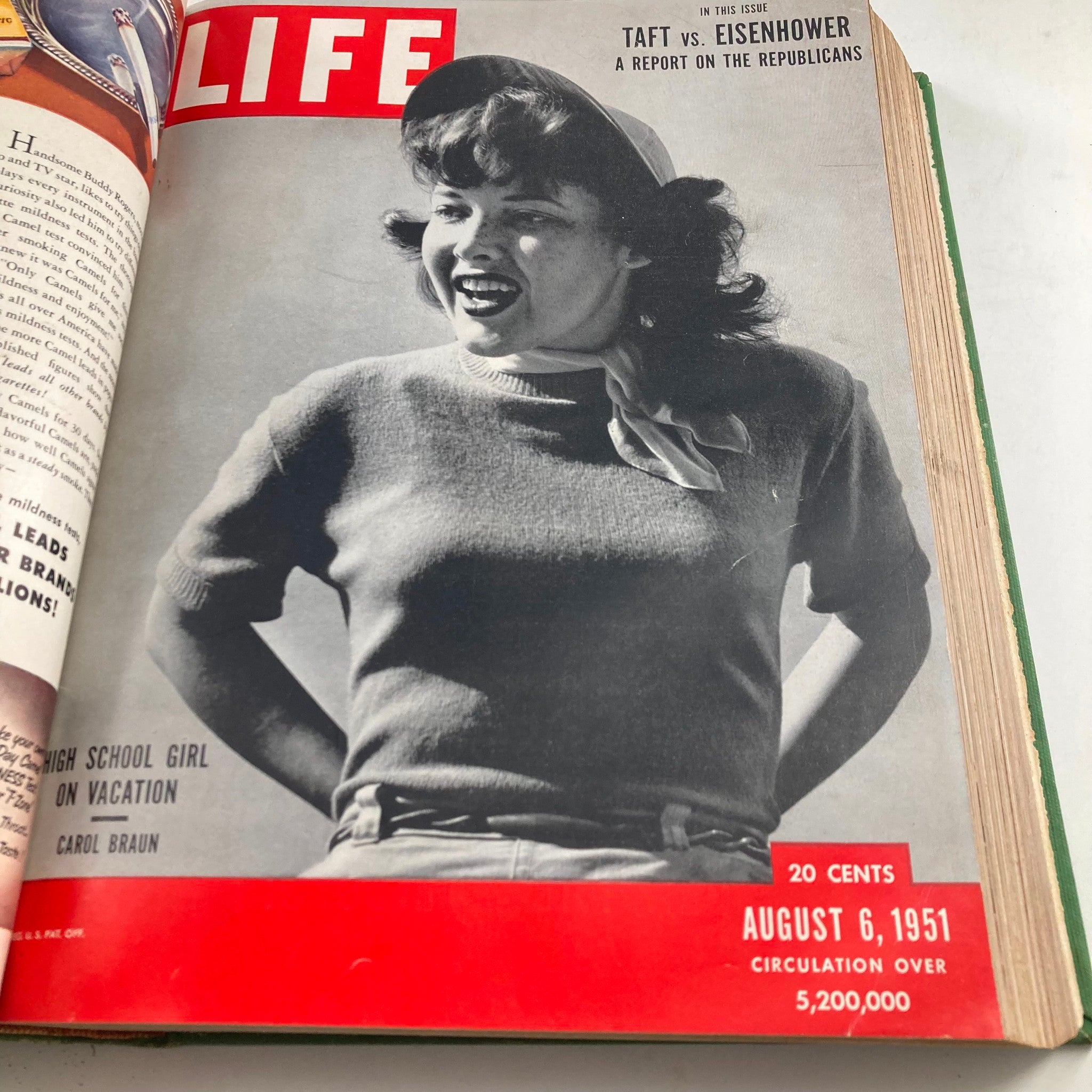 VTG 1951 Bound Life Magazine July - September Complete Weekly Issue
