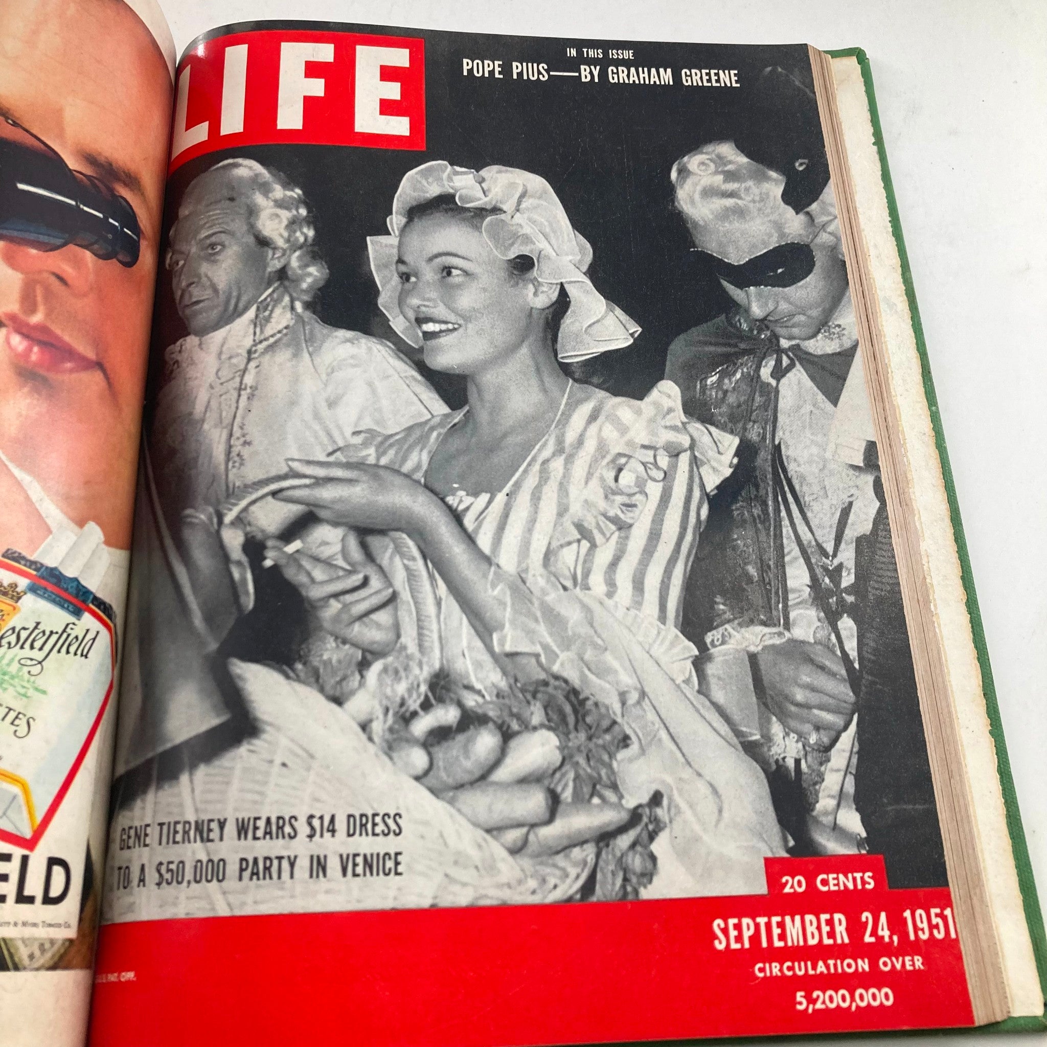 VTG 1951 Bound Life Magazine July - September Complete Weekly Issue