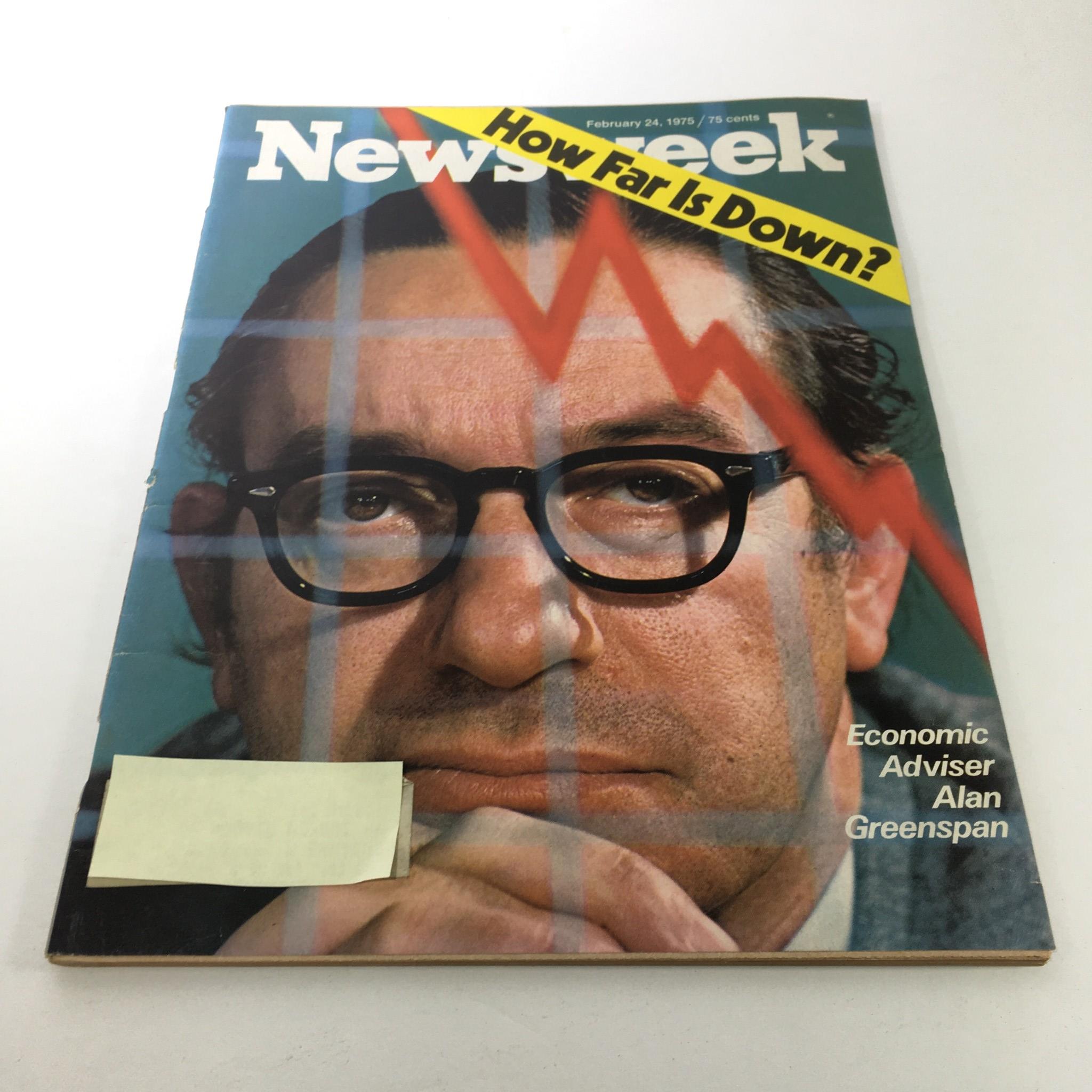 VTG Newsweek Magazine: February 24 1975 - Economic Adviser Alan Greenspan