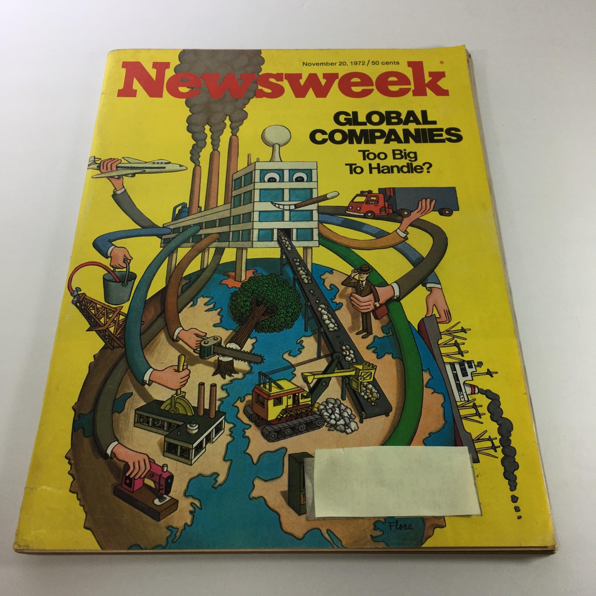 Newsweek Magazine: November 20 1972 - Global Companies: Too Big To Handle?