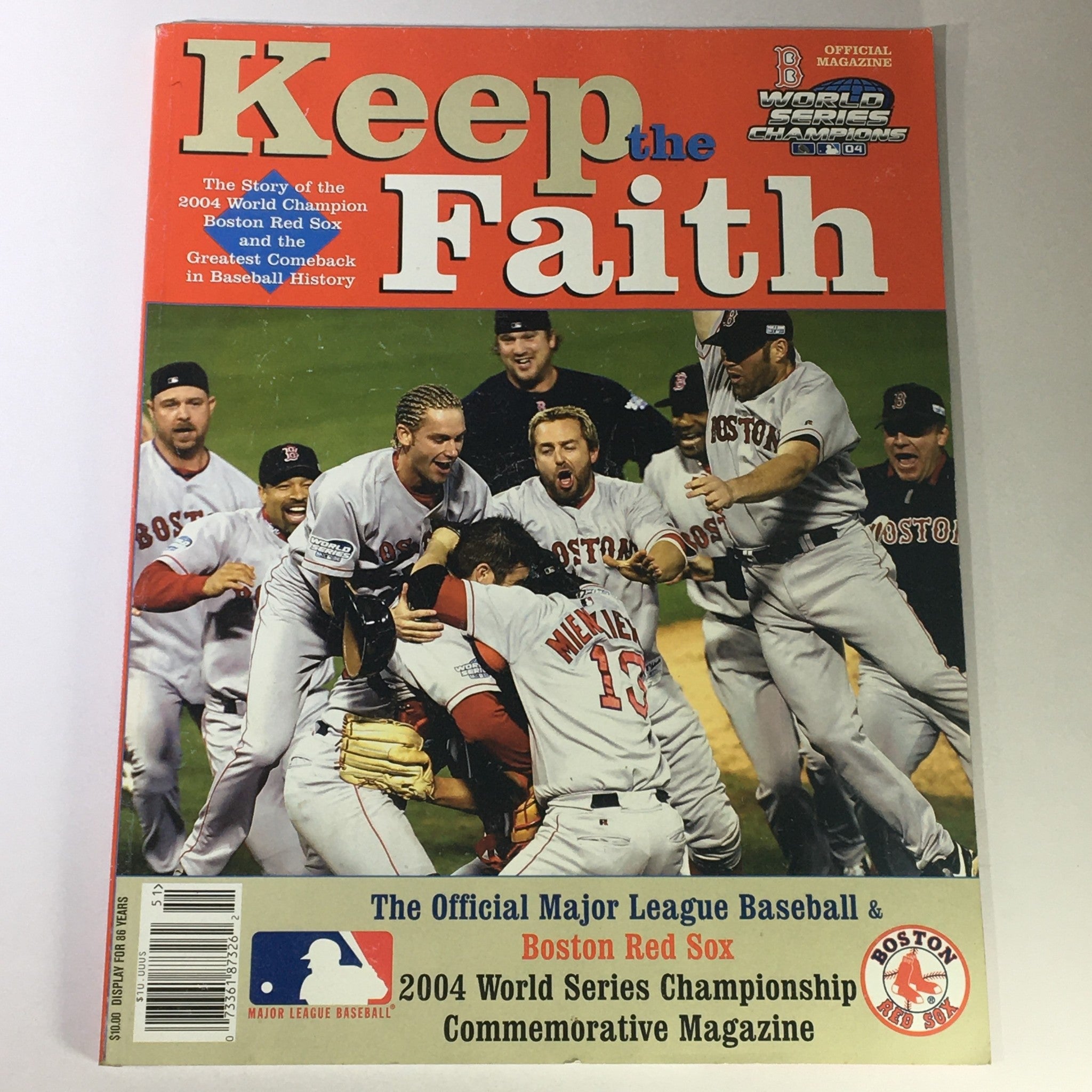 2004 World Series Championship Commemorative Magazine MLB Boston Red Sox