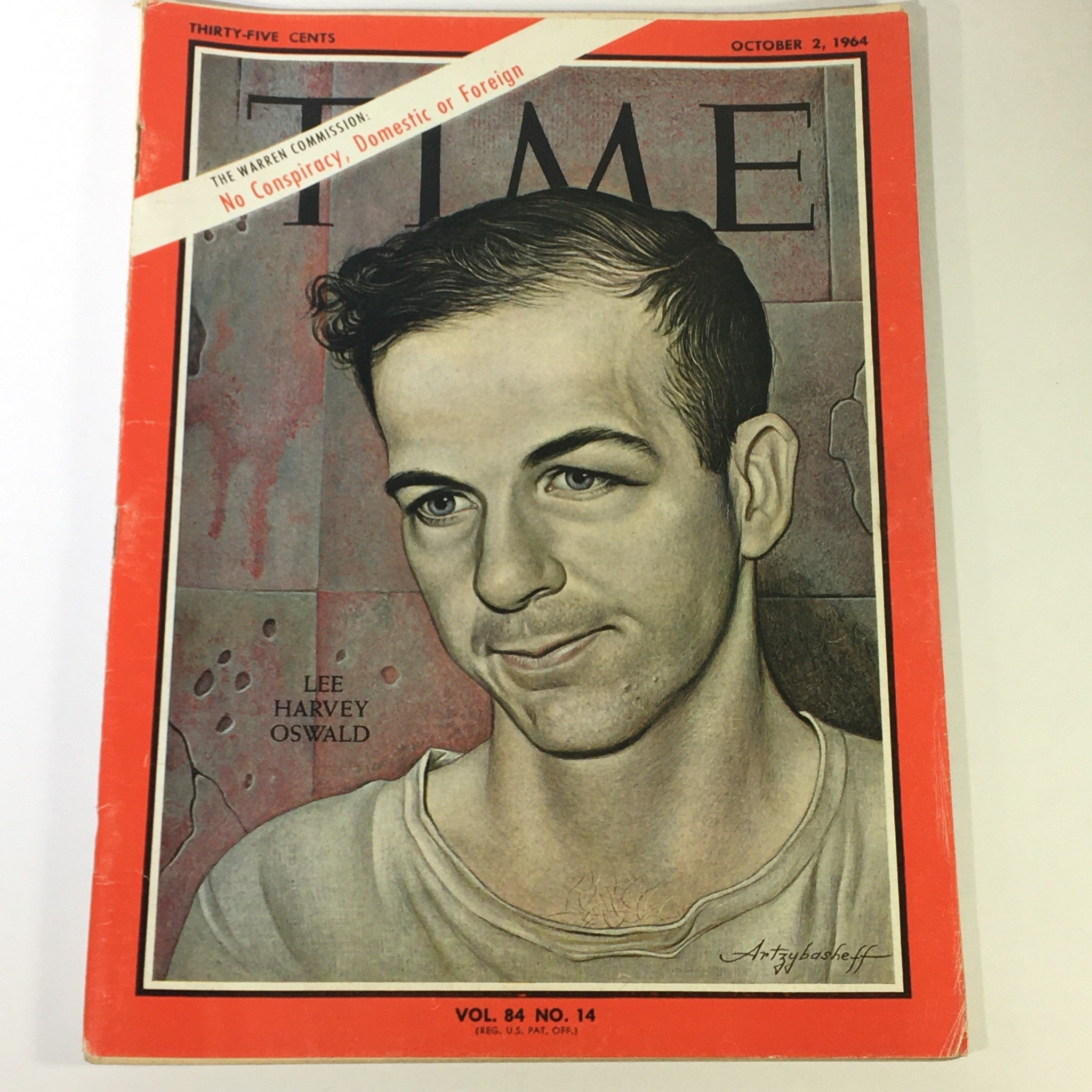 VTG Time Magazine October 2 1964 Vol 84 #14 Lee Harvey Oswald, Newsstand