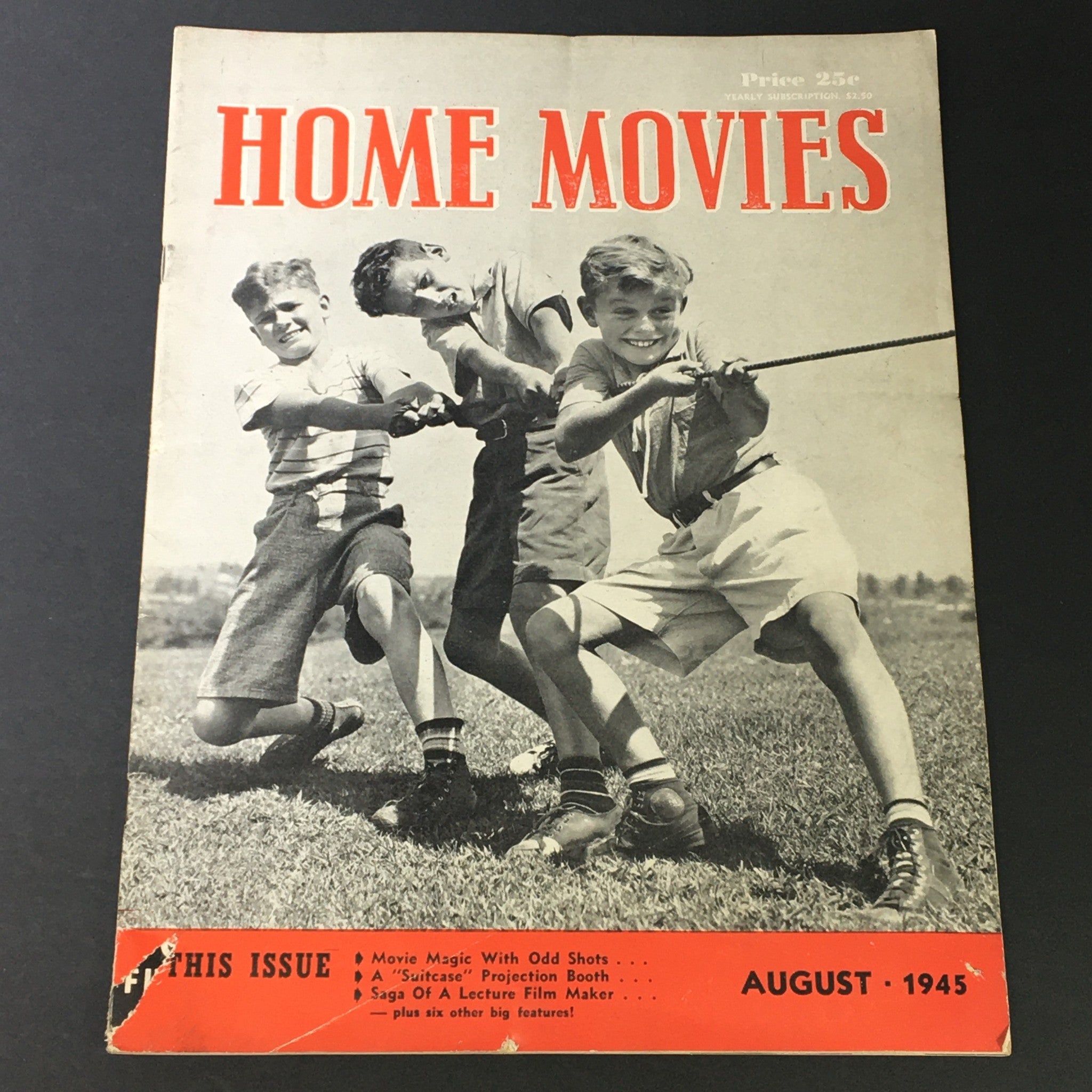 VTG Home Movies Magazine August 1945 Saga of a Lecture Film Maker, Newsstand