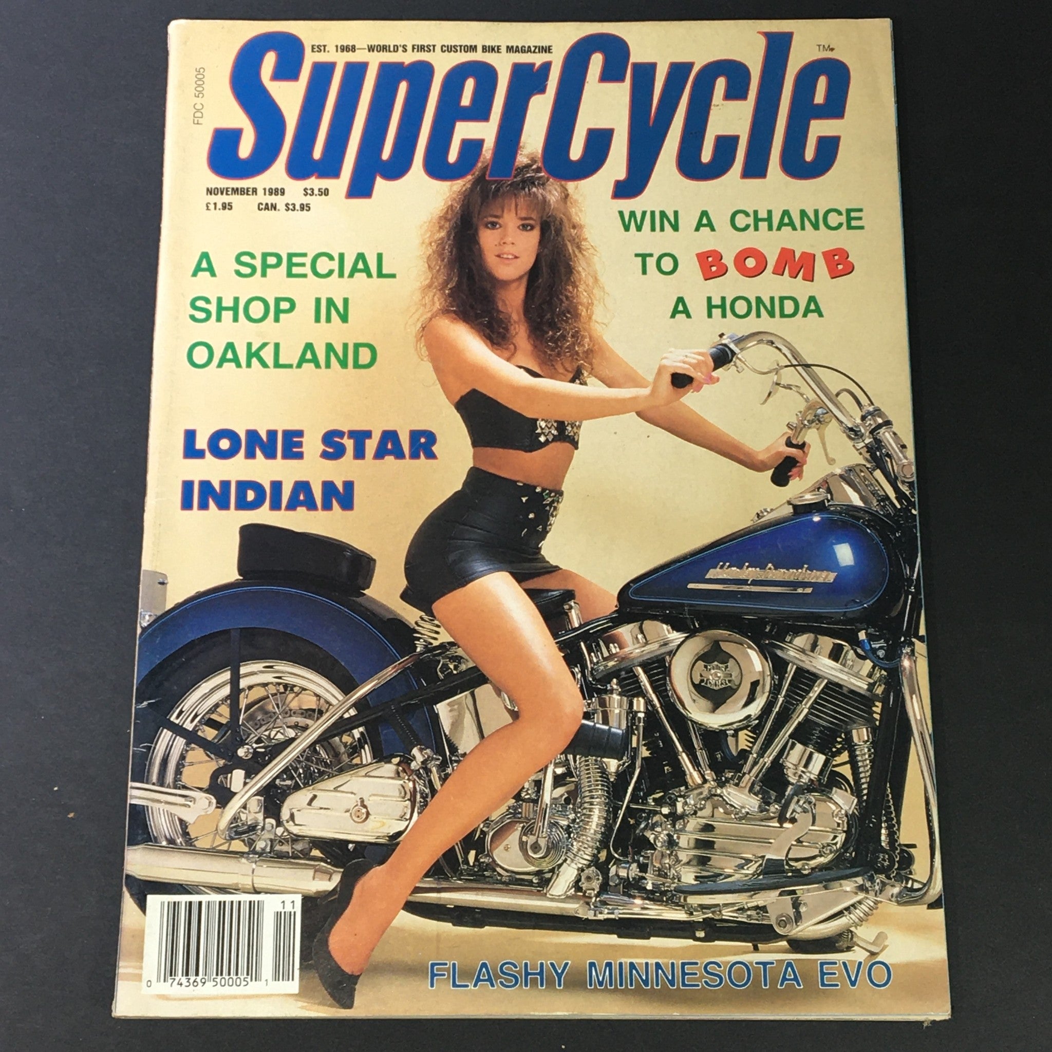 VTG Super Cycle Magazine November 1989 Flashy Minnesota Evo, Newsstand