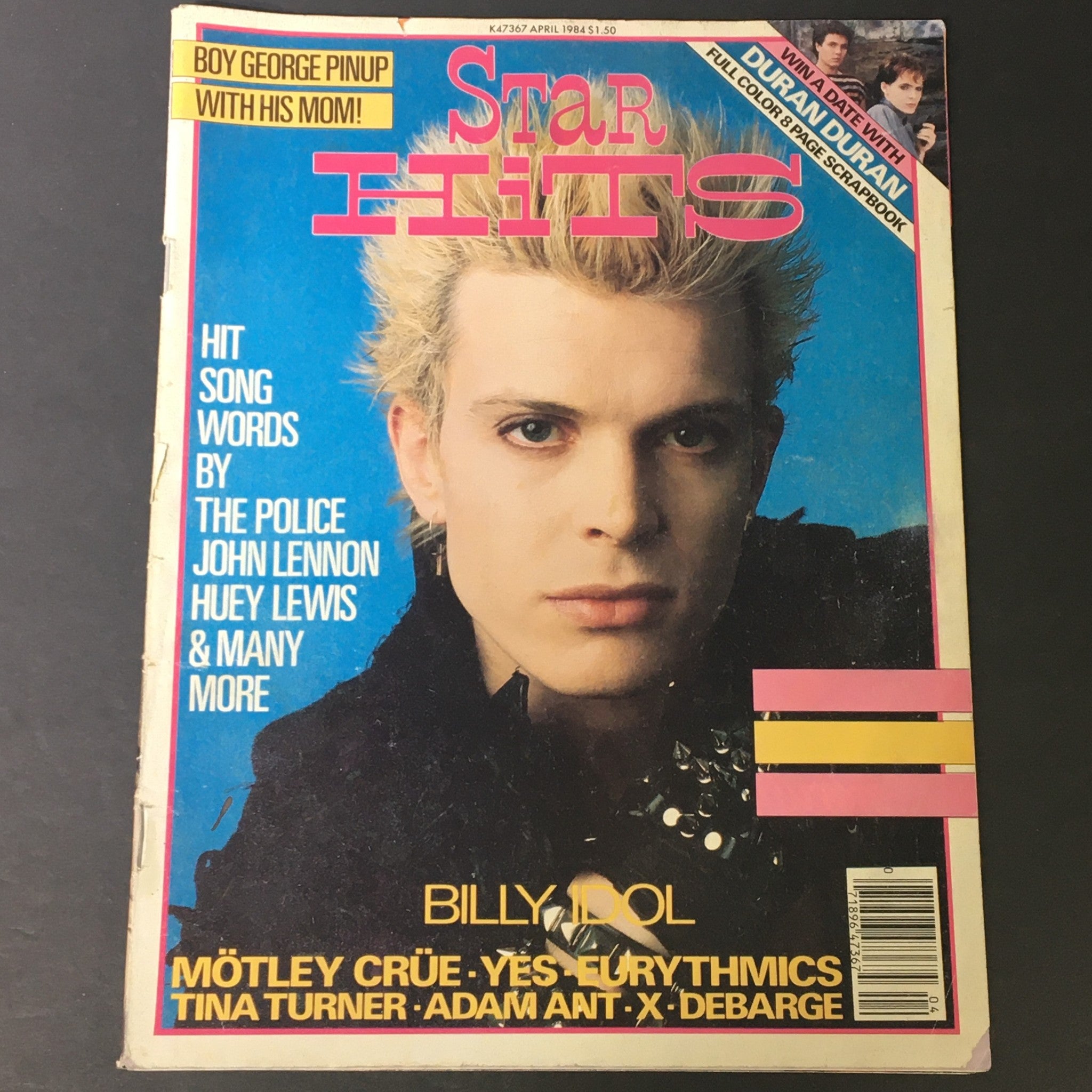 VTG Star Hits Magazine April 1984 Billy Idol, Motley Crue John Lennon, Newsstand