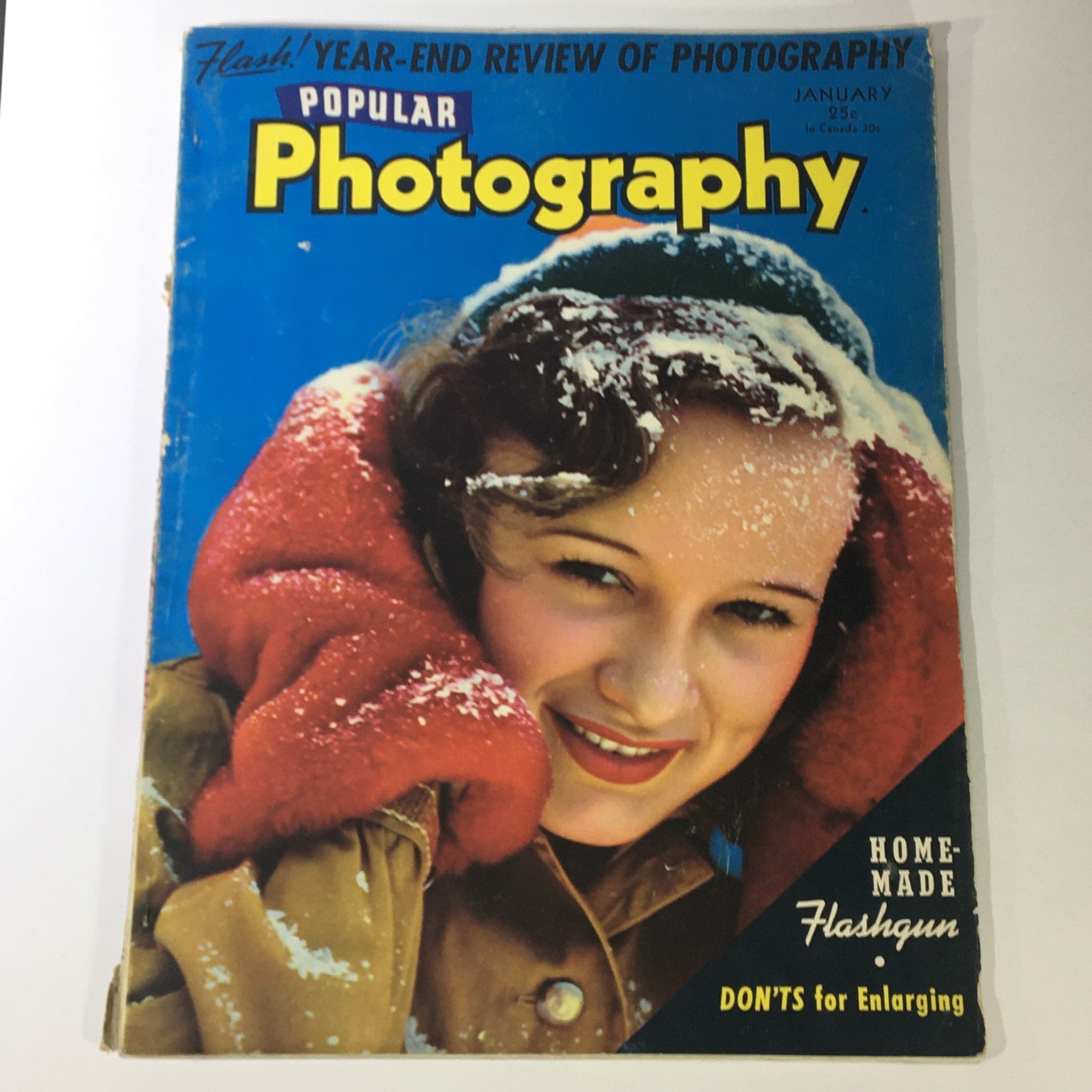 Popular Photography Magazine January 1942 Vol X #1 Home-Made Flashgun, Newsstand