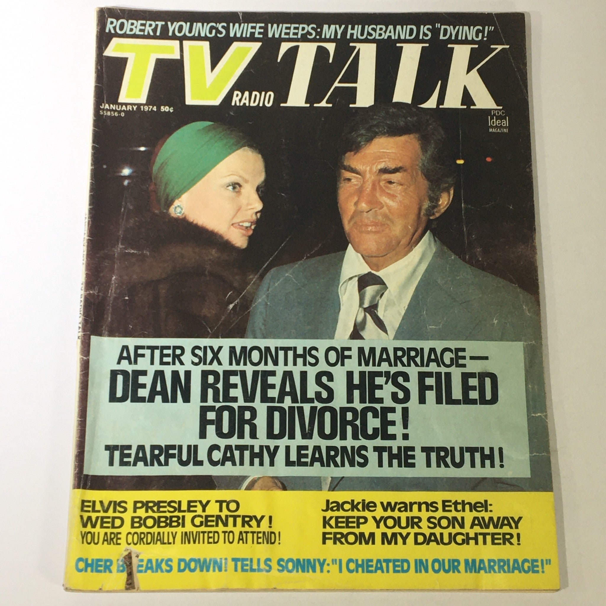 VTG TV Radio Talk Magazine January 1974 Elvis Presley, Bobbi Gentry, Newsstand