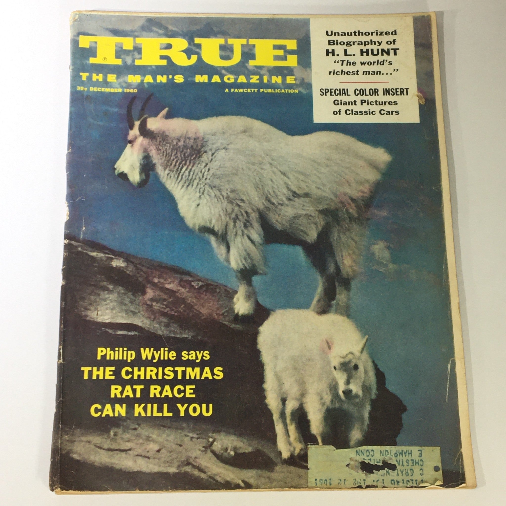 VTG True The Man's Magazine December 1960 Vol 41 Philip Wylie Rat Race Can Kill