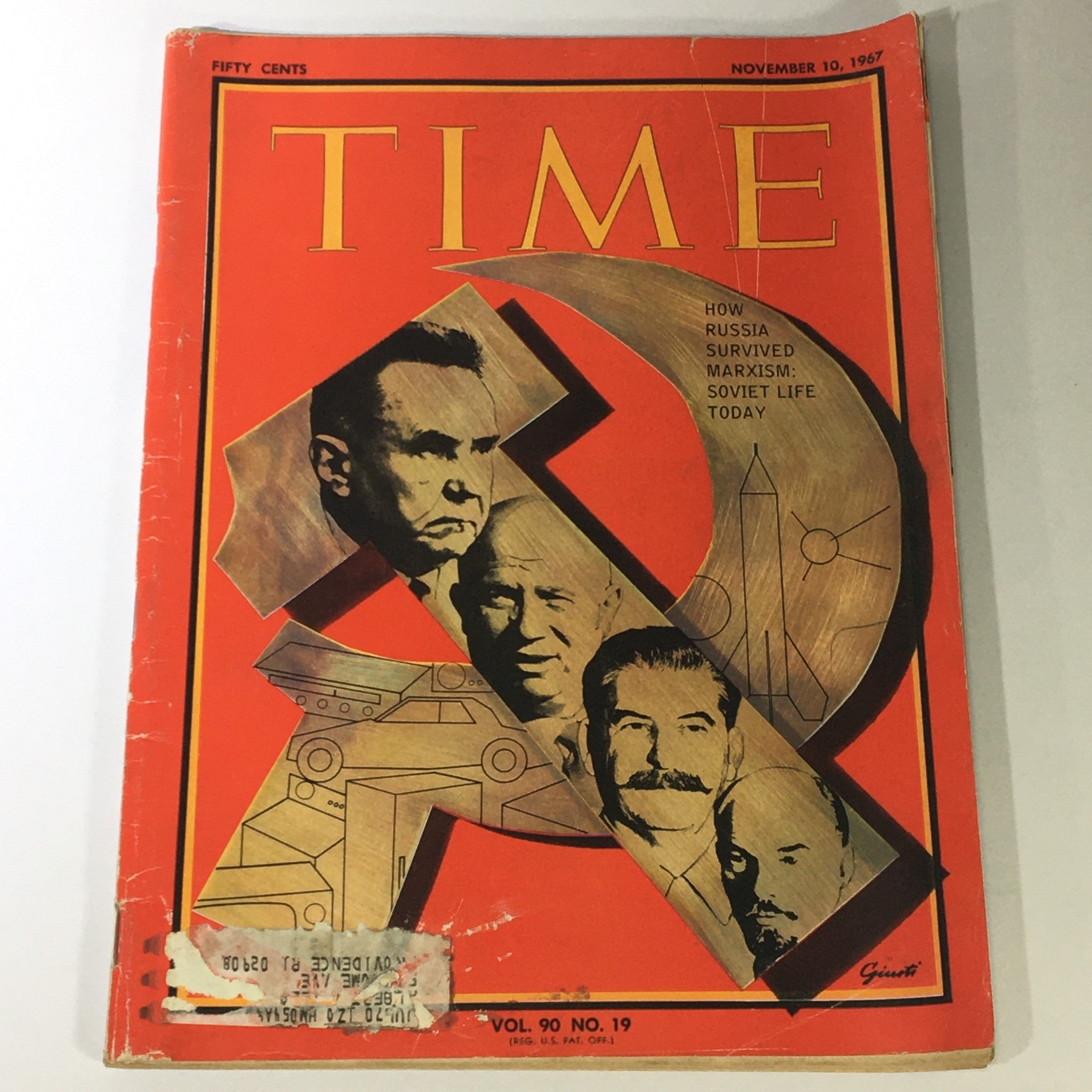 VTG Time Magazine November 10 1967 Vol 90 #19 Joseph Stalin, Georgy Malenkov