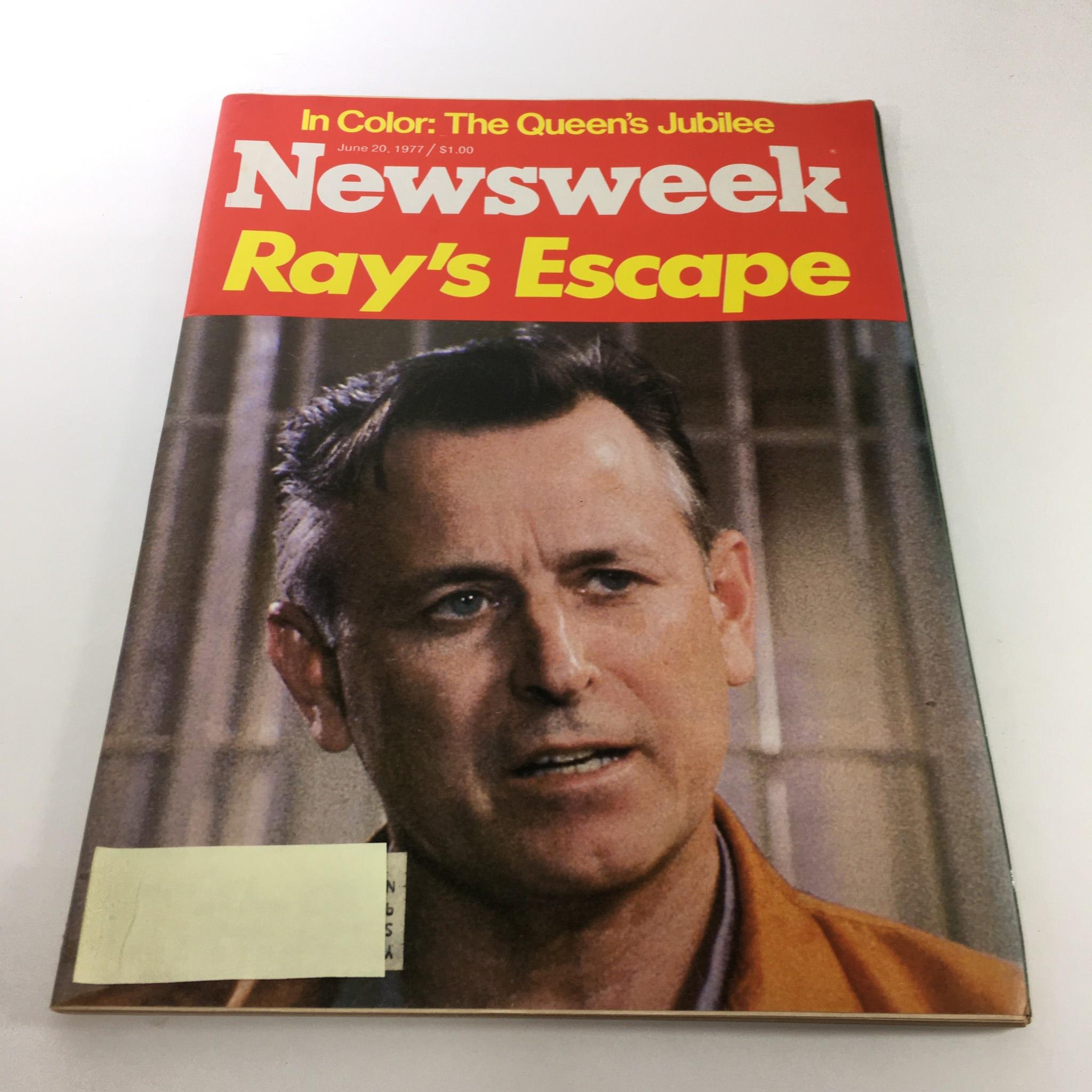 Newsweek Magazine: June 20 1977 - In Color: The Queen's Jubilee & Ray's Escape