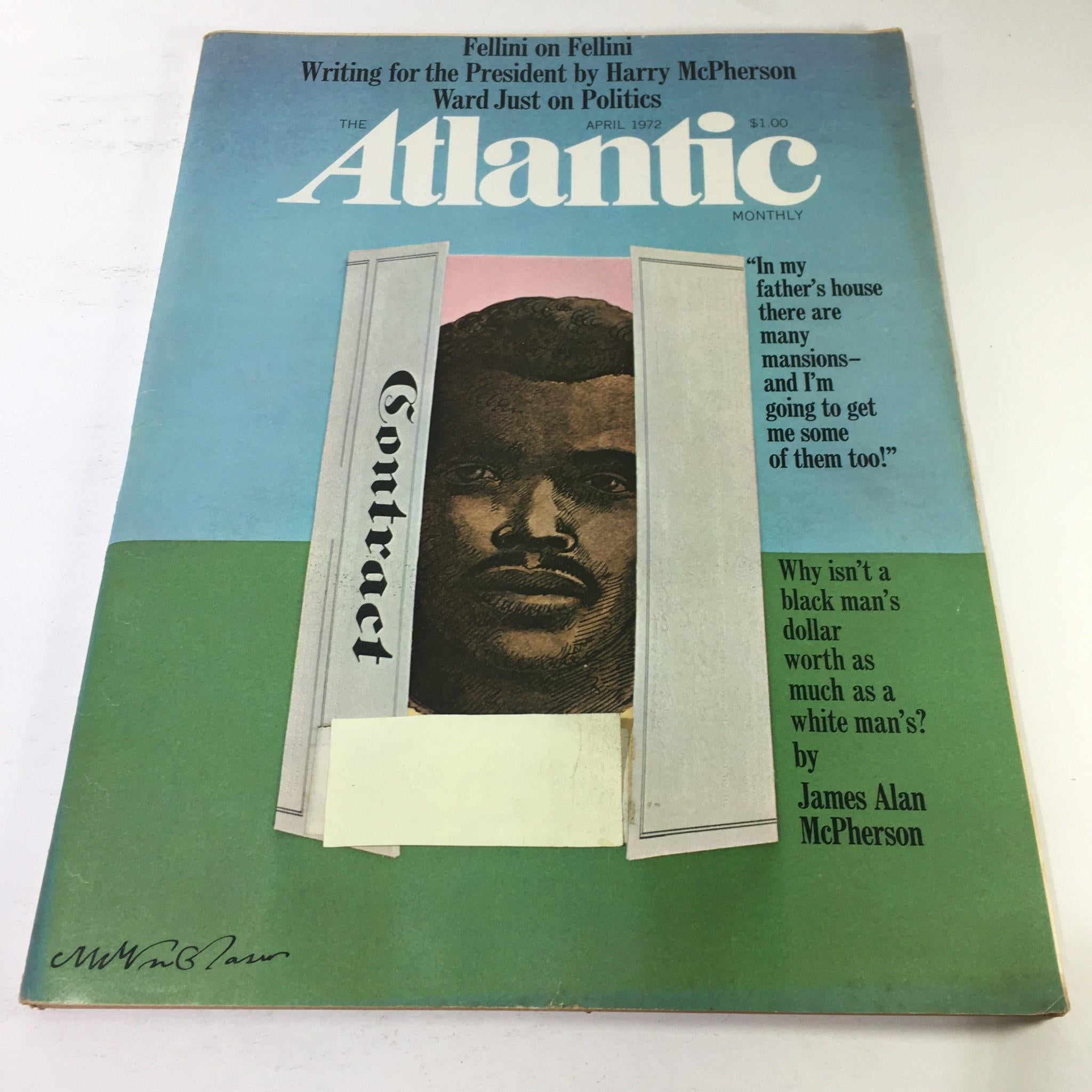 The Atlantic Magazine: April 1972 - Writing For The President by Harry McPherson