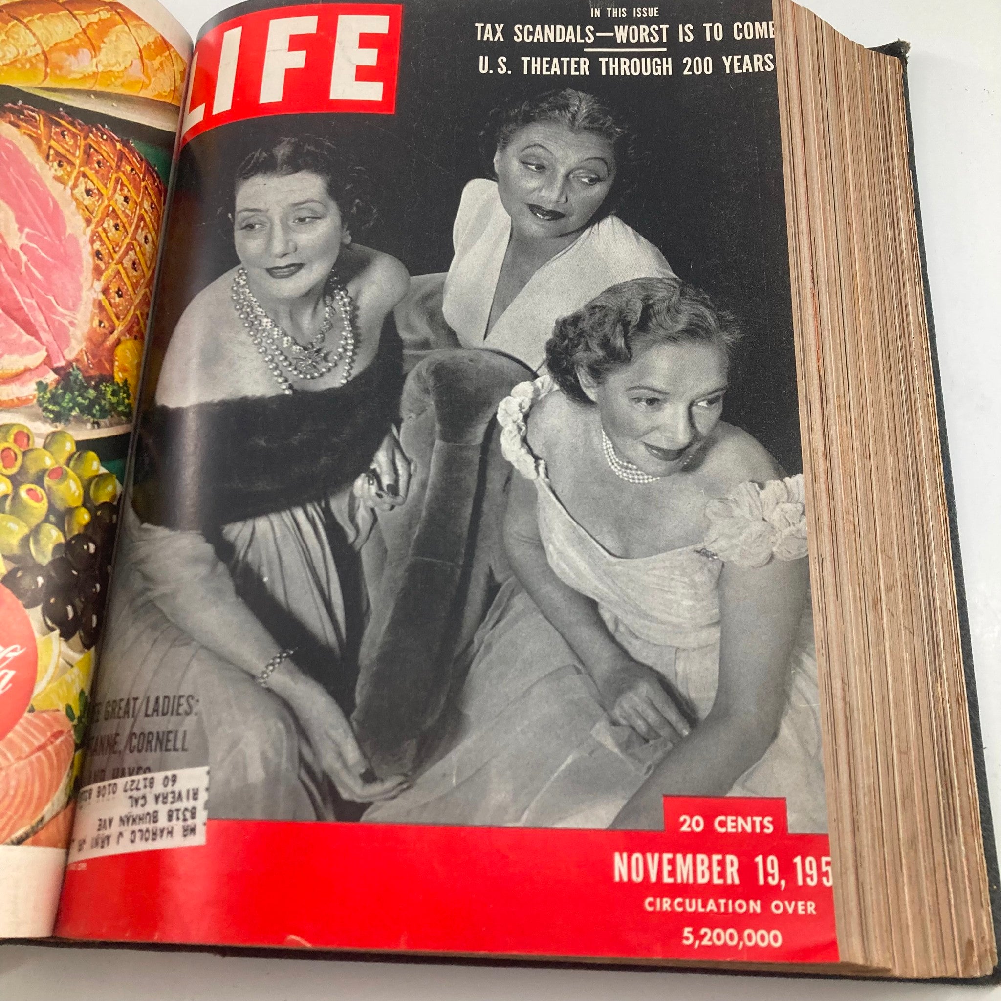 VTG 1951 Bound Life Magazine October - December Weekly Issue